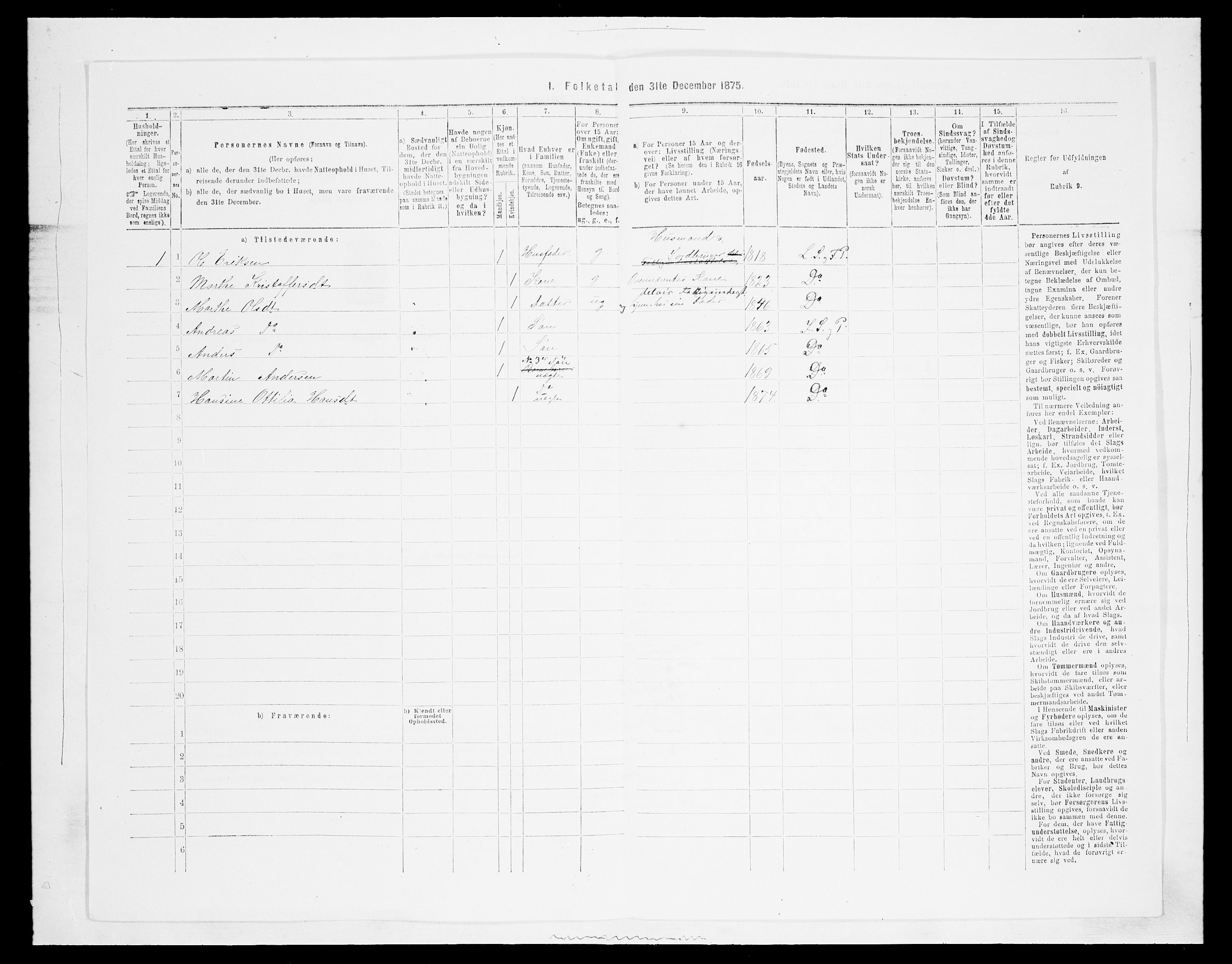 SAH, 1875 census for 0532P Jevnaker, 1875, p. 1808
