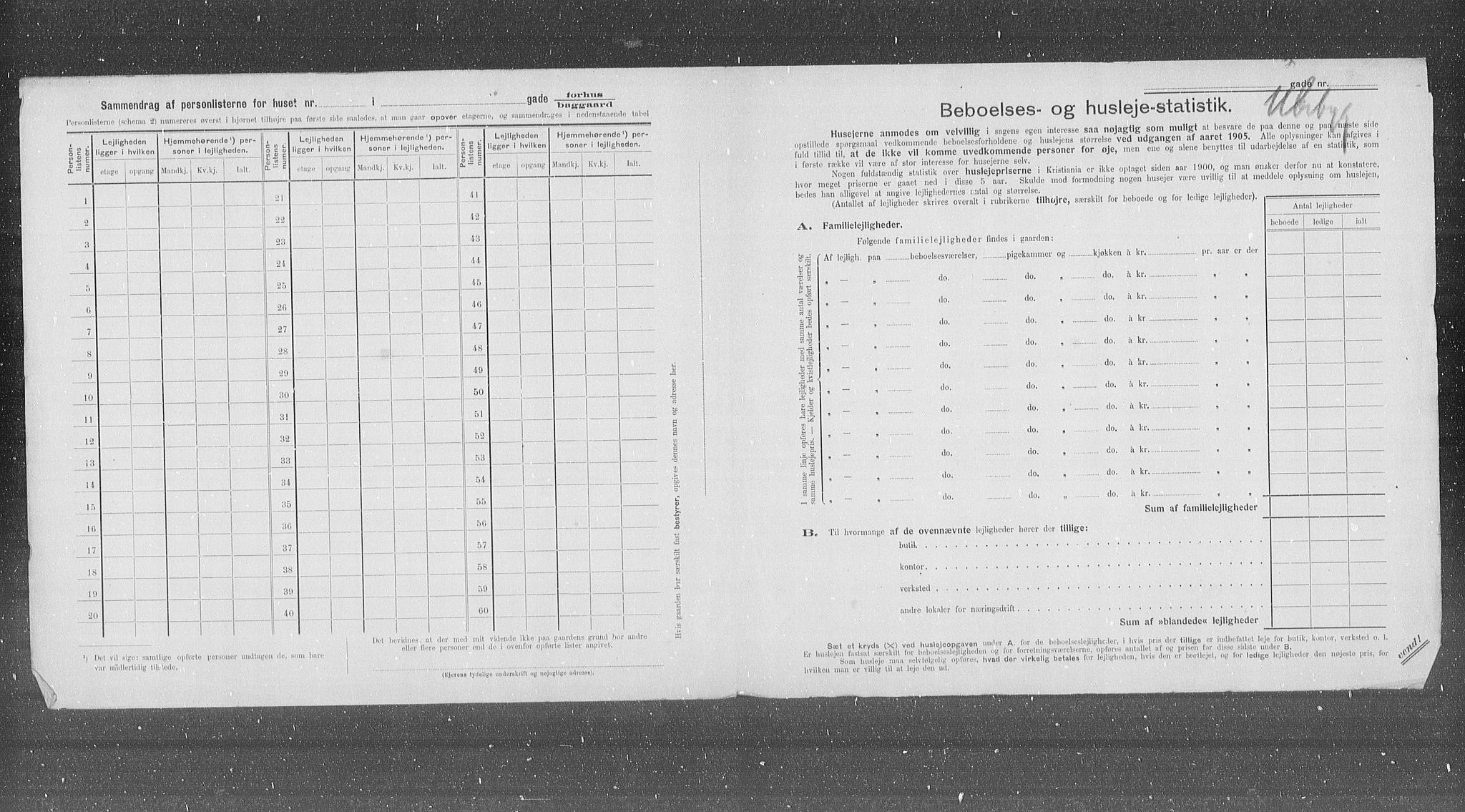 OBA, Municipal Census 1905 for Kristiania, 1905, p. 19029