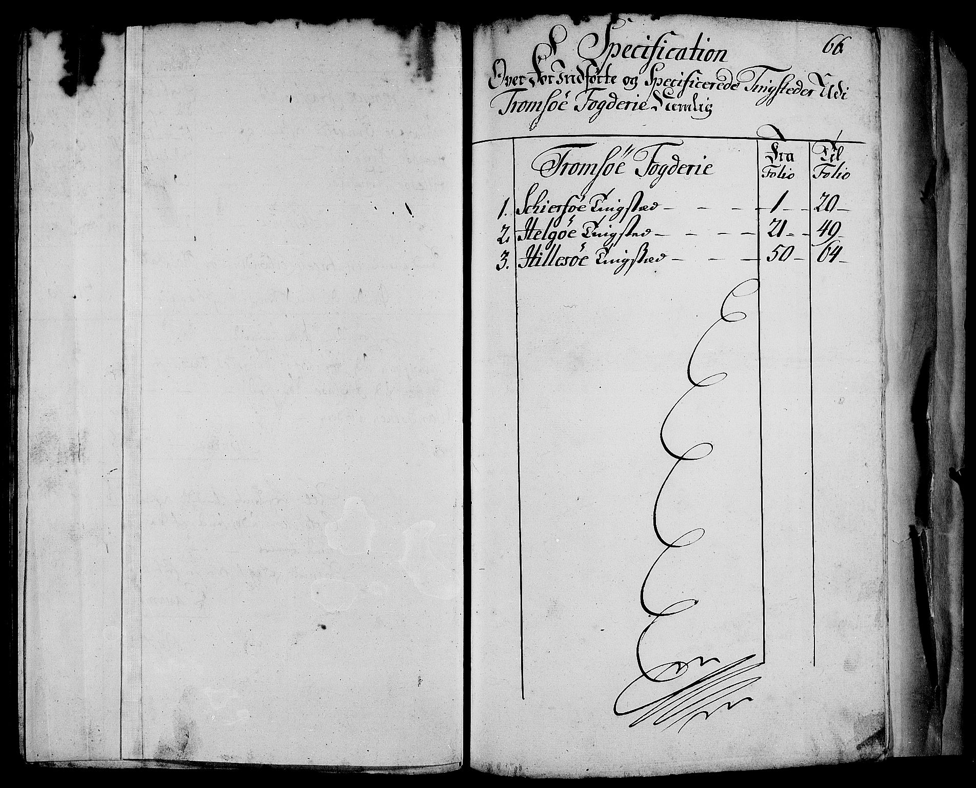 Rentekammeret inntil 1814, Realistisk ordnet avdeling, RA/EA-4070/N/Nb/Nbf/L0181: Troms matrikkelprotokoll, 1723, p. 67