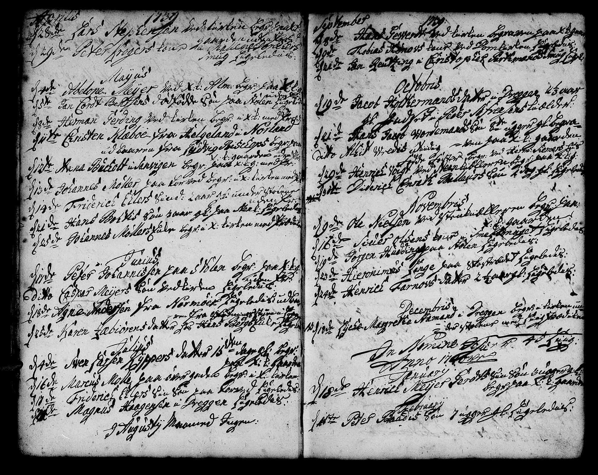 Korskirken sokneprestembete, SAB/A-76101/H/Haa/L0011: Parish register (official) no. A 11, 1731-1785, p. 188
