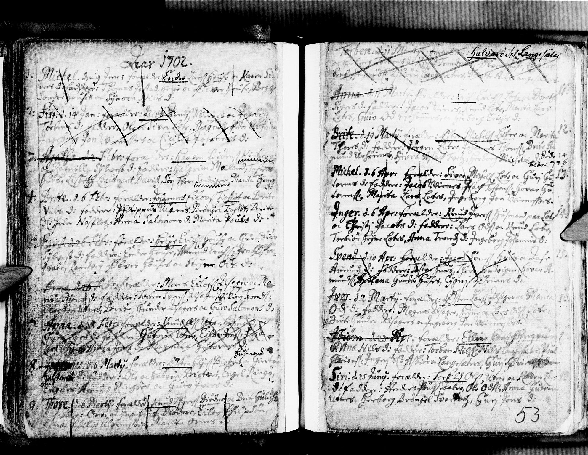 Ullensvang sokneprestembete, SAB/A-78701/H/Haa: Parish register (official) no. A 1 /2, 1669-1719, p. 53