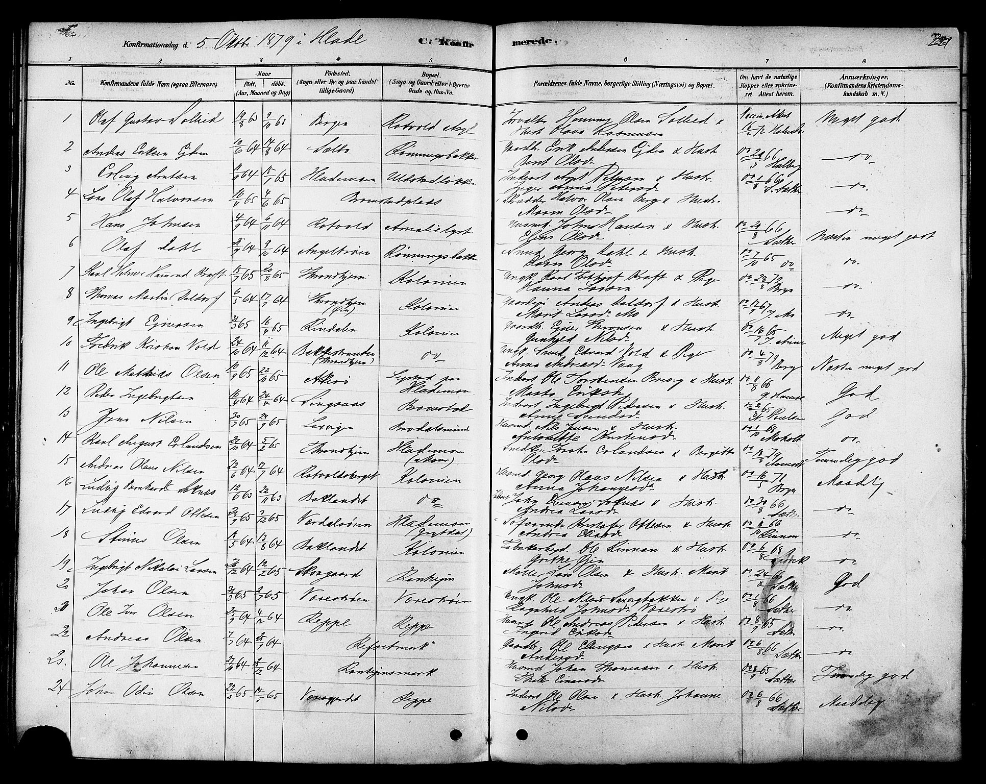 Ministerialprotokoller, klokkerbøker og fødselsregistre - Sør-Trøndelag, SAT/A-1456/606/L0294: Parish register (official) no. 606A09, 1878-1886, p. 221
