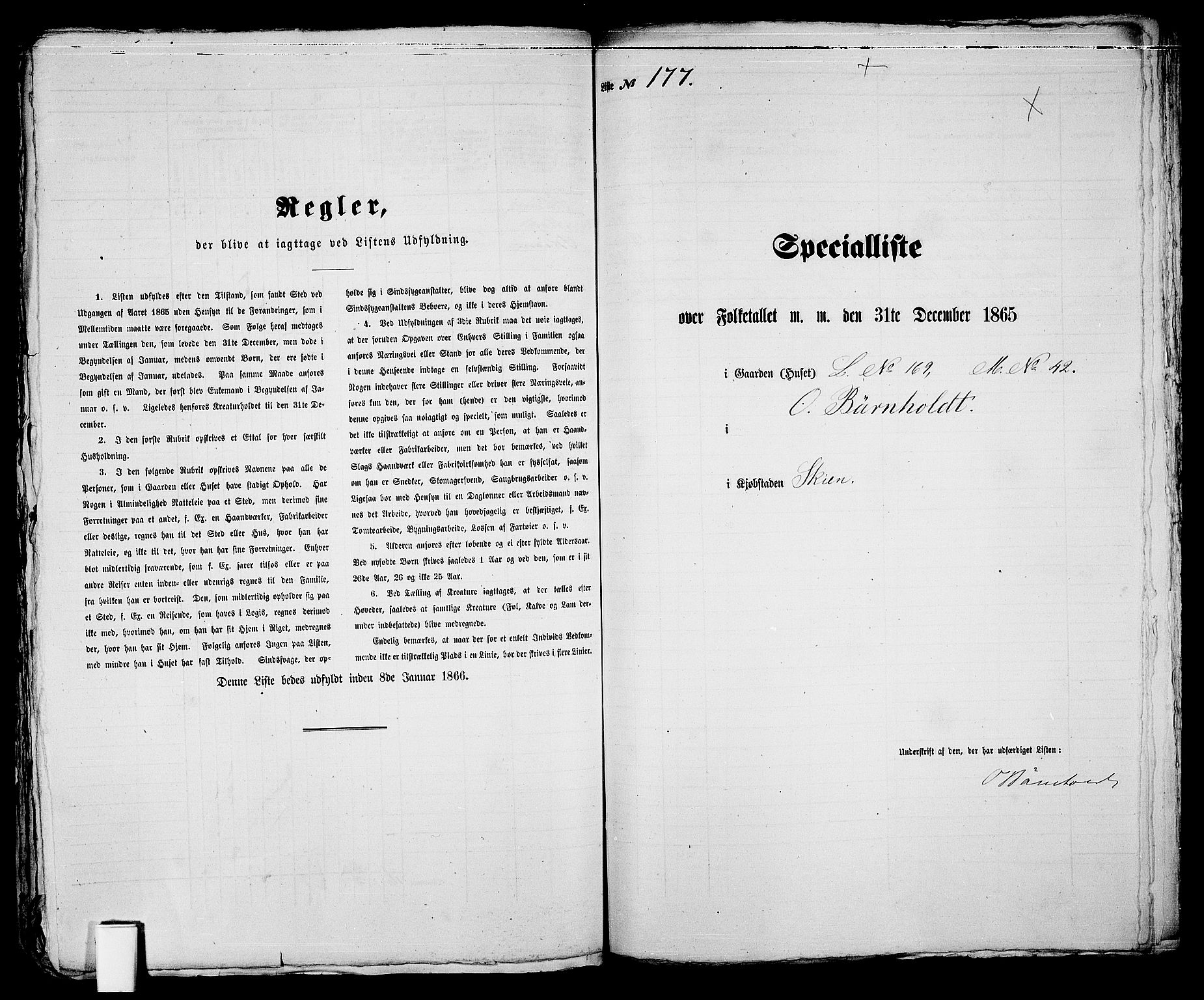 RA, 1865 census for Skien, 1865, p. 364