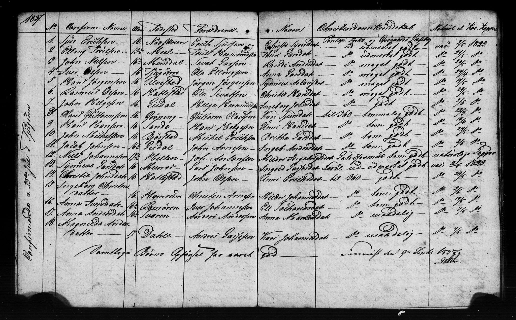Leikanger sokneprestembete, SAB/A-81001: Curate's parish register no. A 1A, 1833-1838, p. 68-69