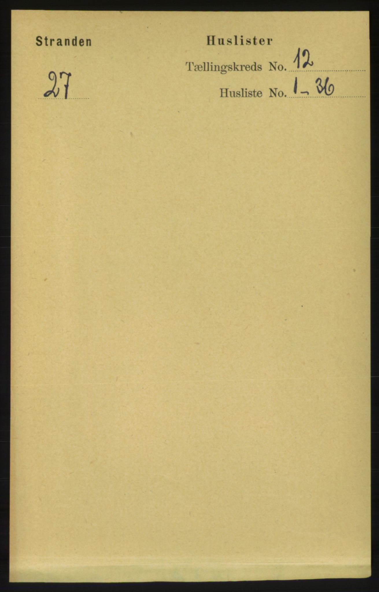 RA, 1891 census for 1525 Stranda, 1891, p. 2568