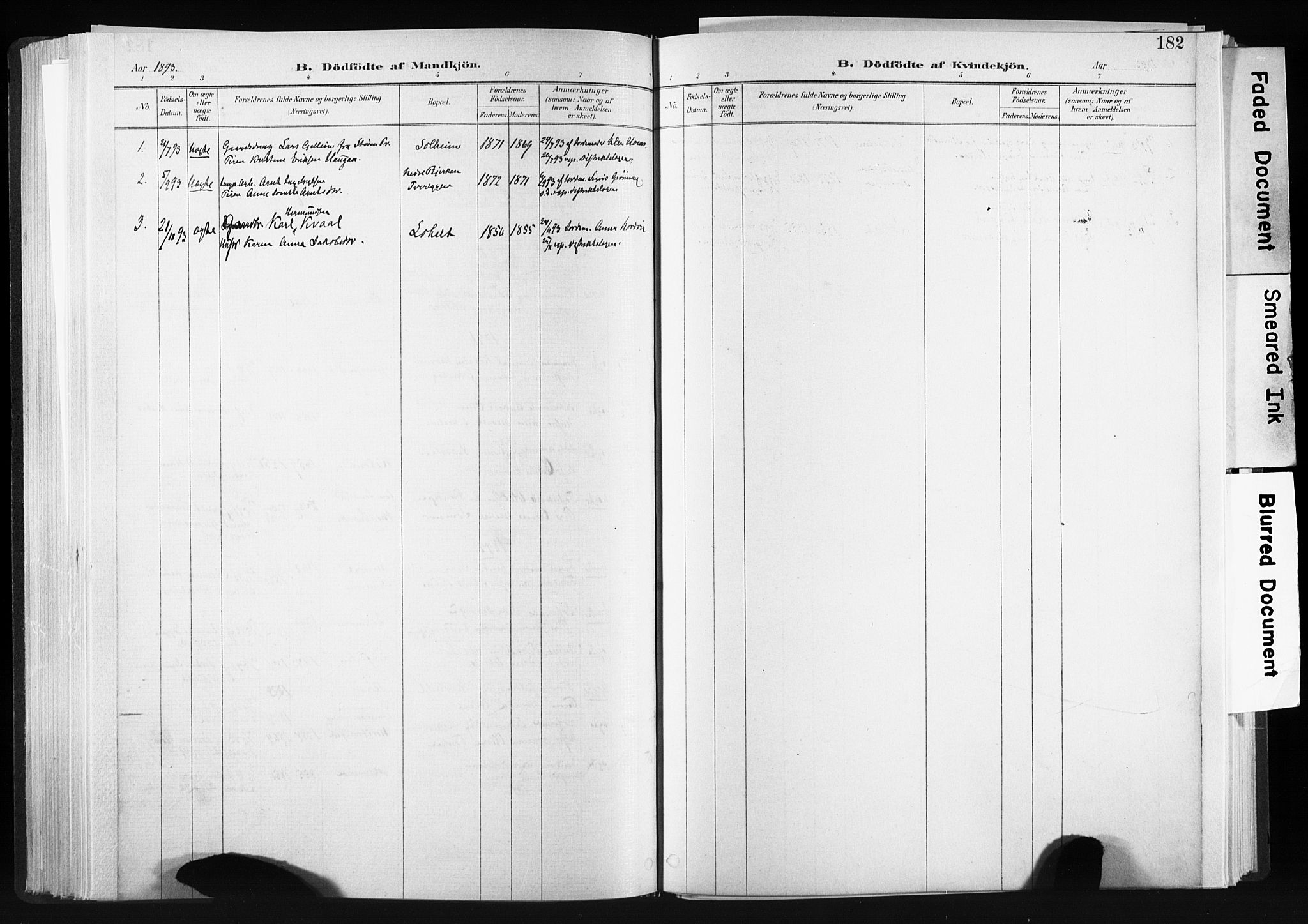 Ministerialprotokoller, klokkerbøker og fødselsregistre - Sør-Trøndelag, SAT/A-1456/606/L0300: Parish register (official) no. 606A15, 1886-1893, p. 182