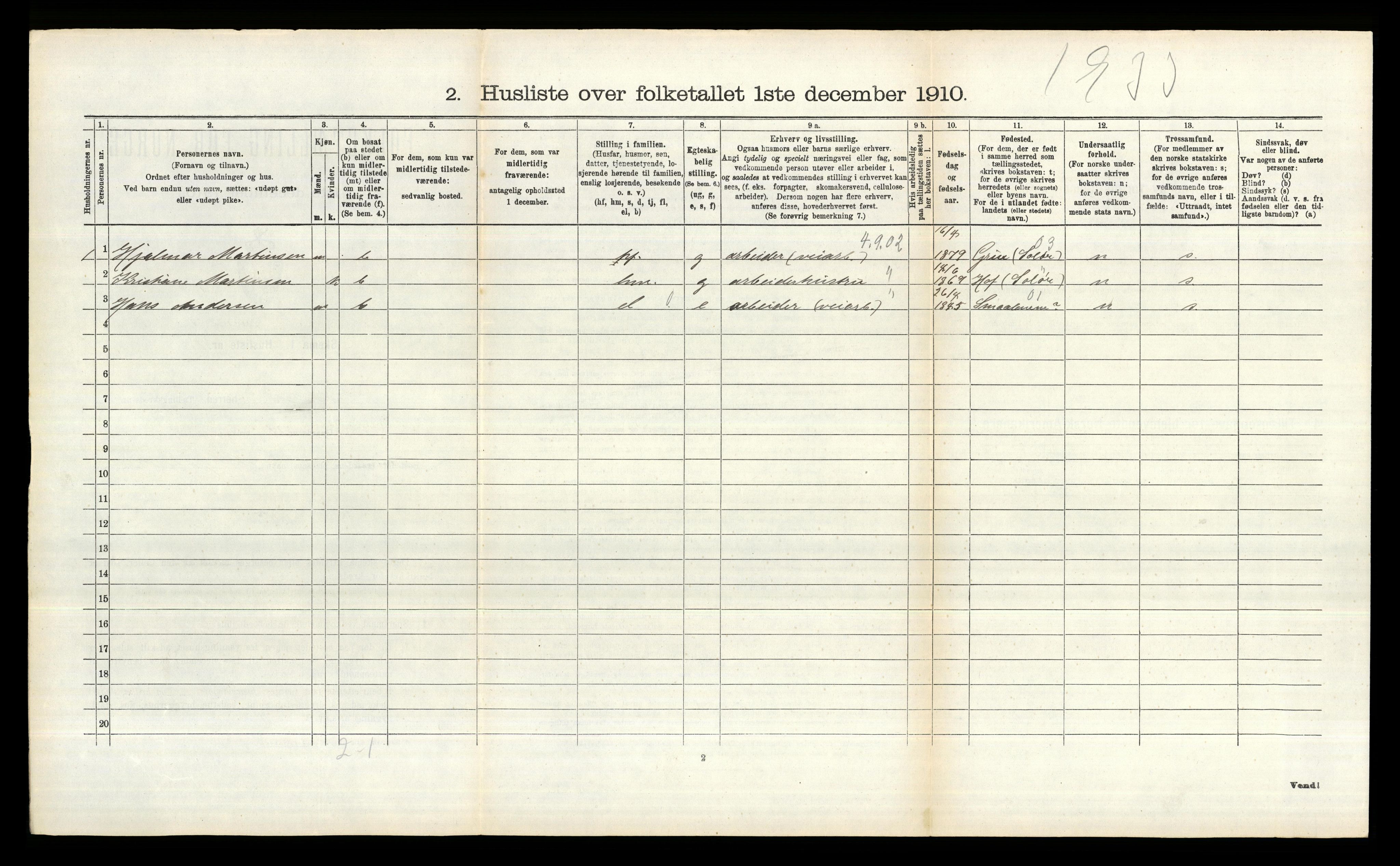 RA, 1910 census for Aker, 1910, p. 254