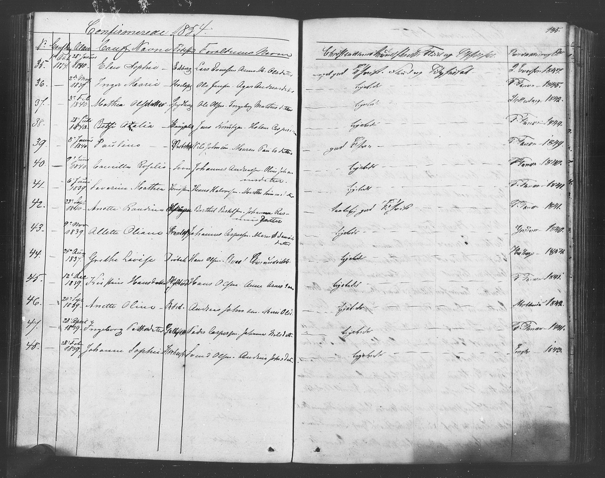 Vestby prestekontor Kirkebøker, SAO/A-10893/F/Fa/L0007: Parish register (official) no. I 7, 1850-1862, p. 135