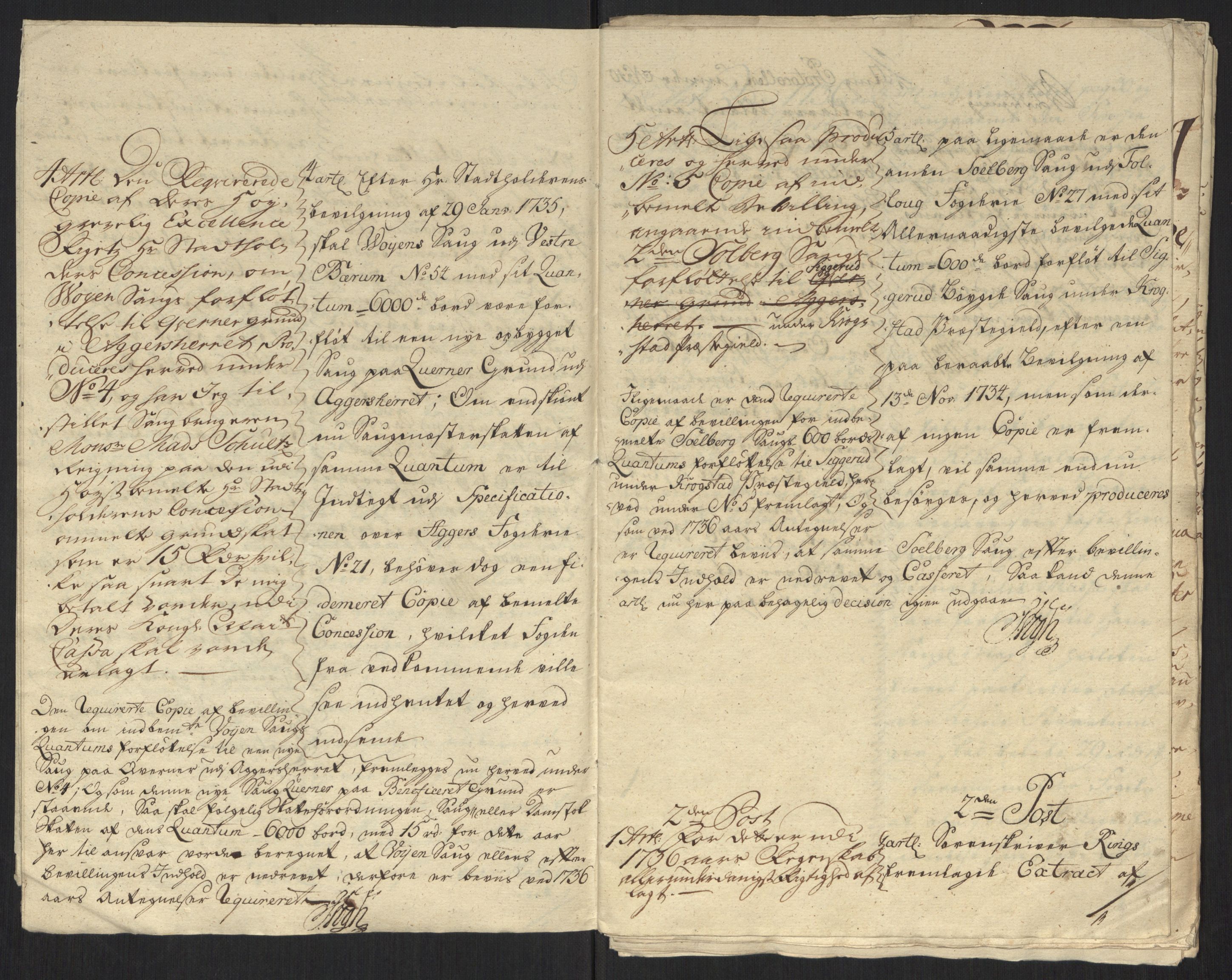 Rentekammeret inntil 1814, Reviderte regnskaper, Fogderegnskap, AV/RA-EA-4092/R10/L0474: Fogderegnskap Aker og Follo, 1735, p. 234