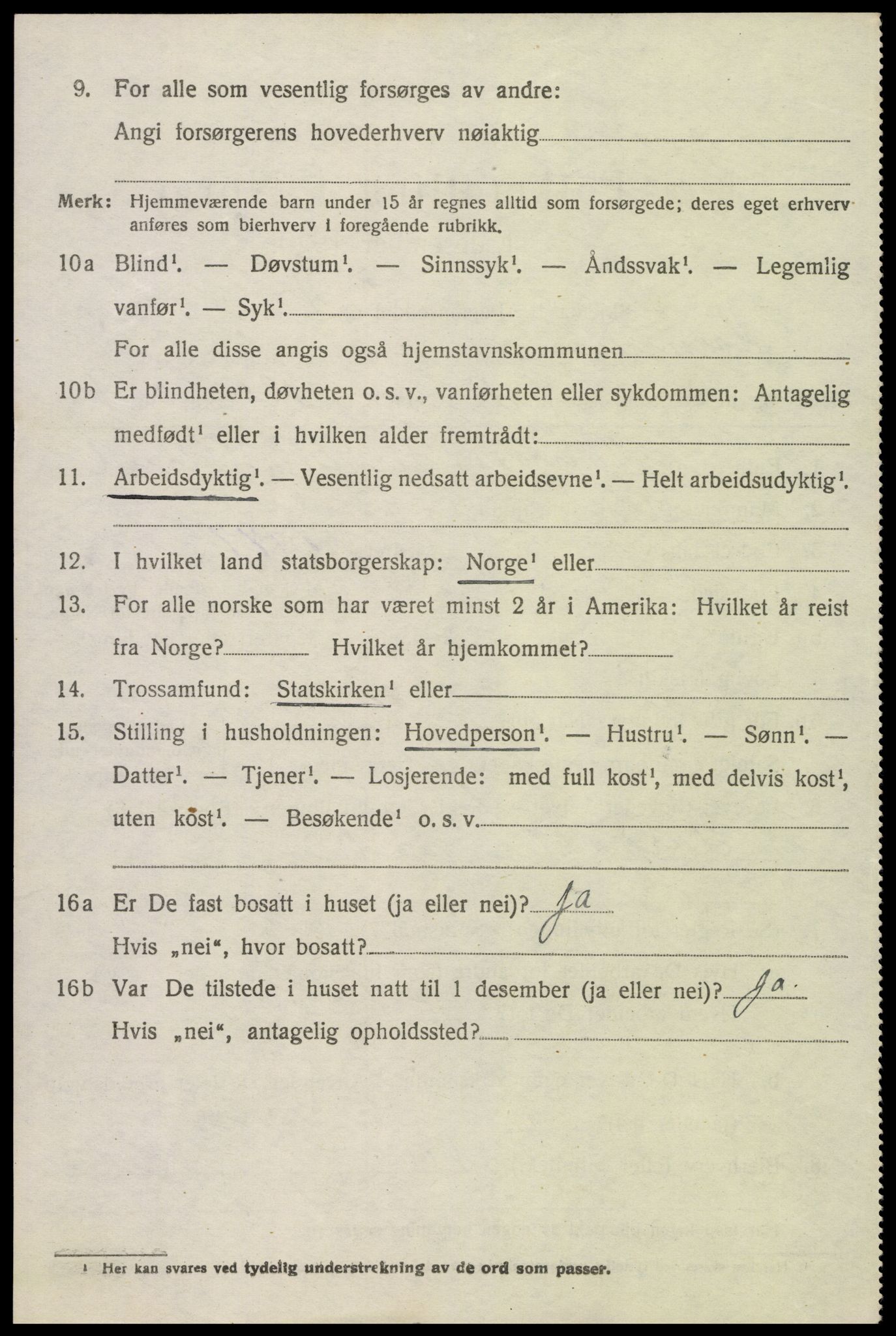 SAK, 1920 census for Hornnes, 1920, p. 1762