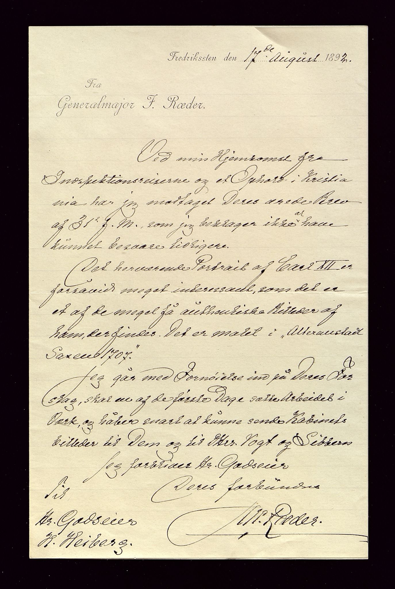 Øvre Amla, gnr. 106, VLFK/SFF-2013149/E/Ea/L0003/0017: O-Y / Ræder, Hans Jacob Theodor Wilhelm (1831- Generalmajor), 1892