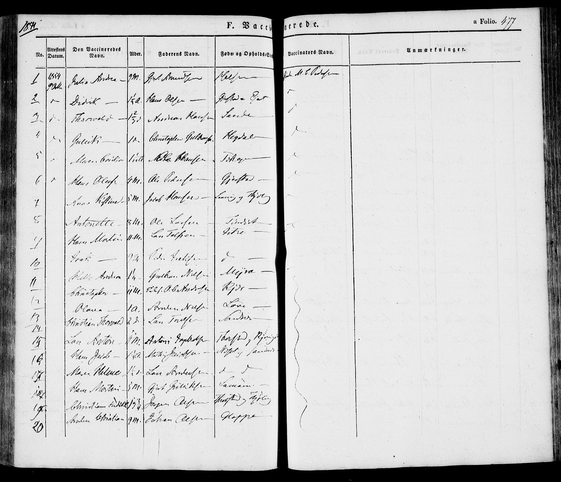 Tjølling kirkebøker, SAKO/A-60/F/Fa/L0006: Parish register (official) no. 6, 1835-1859, p. 477
