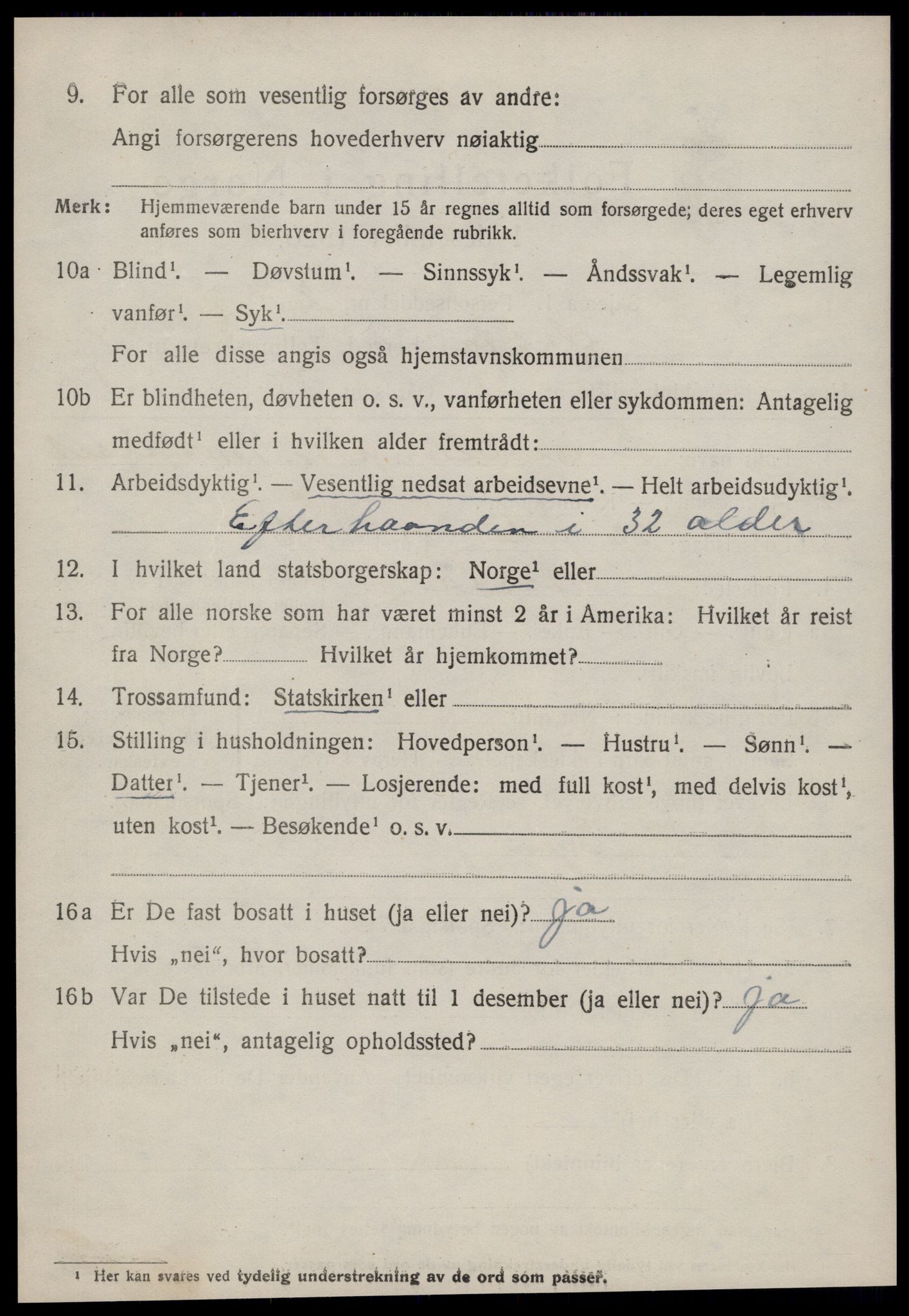 SAT, 1920 census for Ørsta, 1920, p. 5731