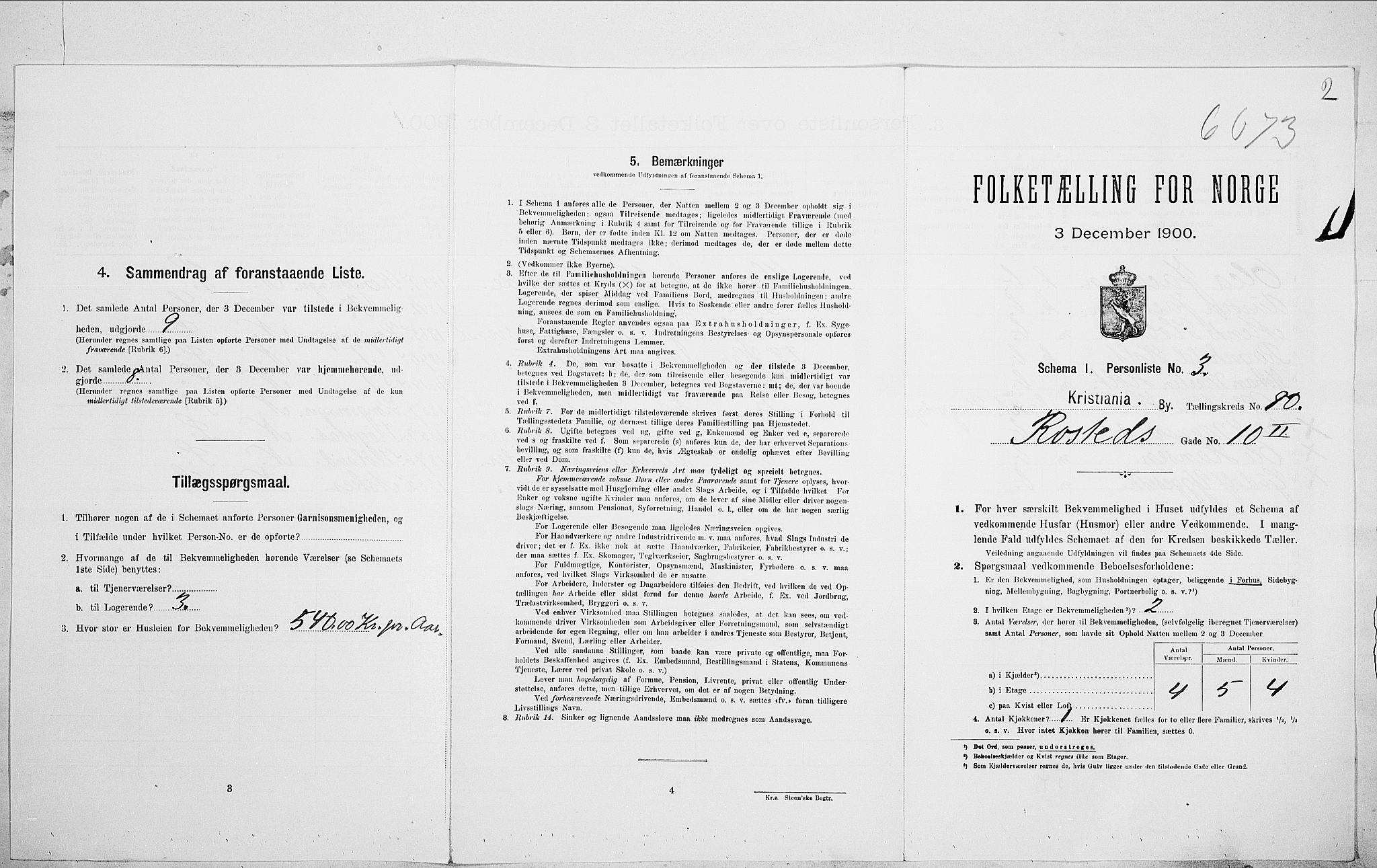 SAO, 1900 census for Kristiania, 1900, p. 75854