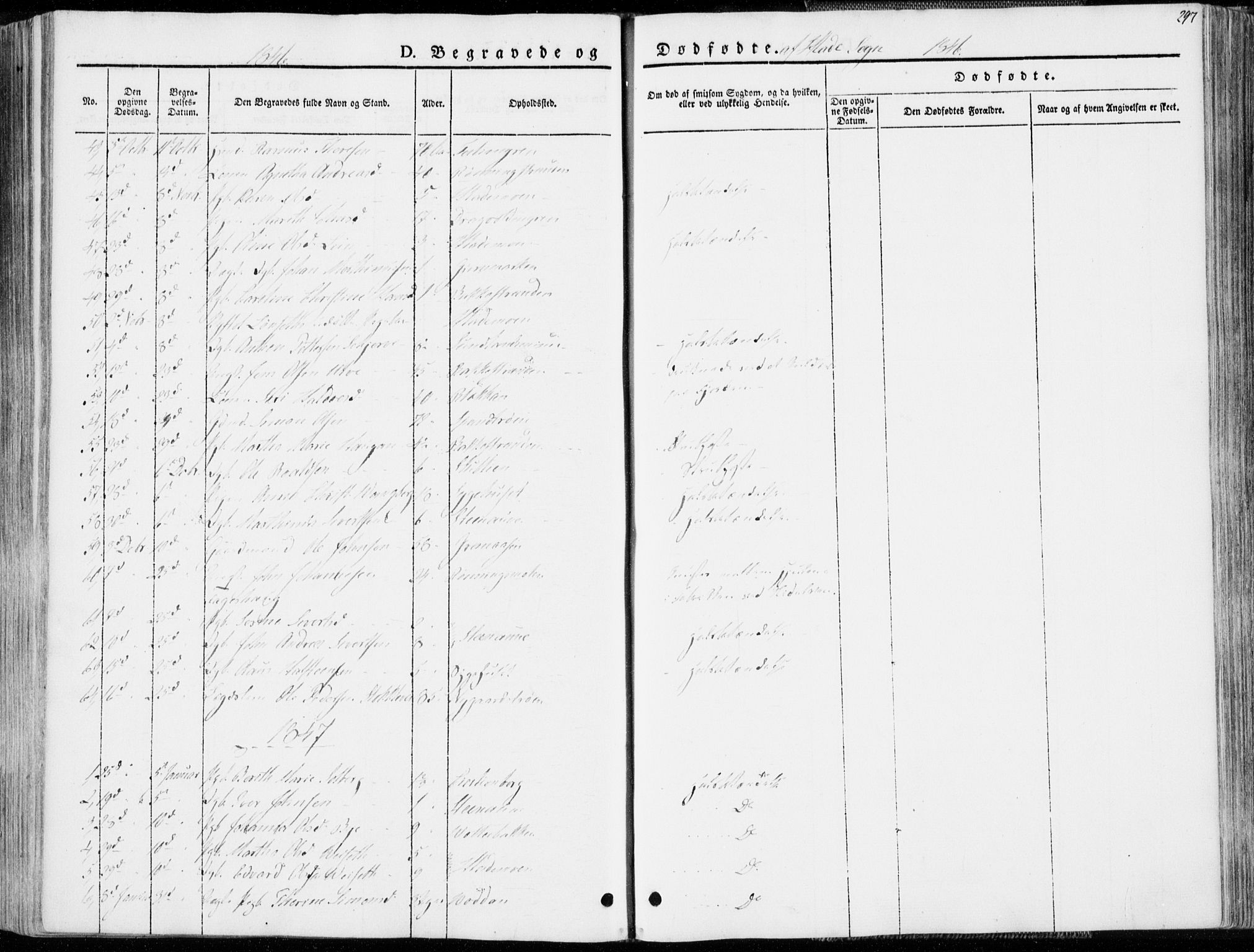 Ministerialprotokoller, klokkerbøker og fødselsregistre - Sør-Trøndelag, SAT/A-1456/606/L0290: Parish register (official) no. 606A05, 1841-1847, p. 297