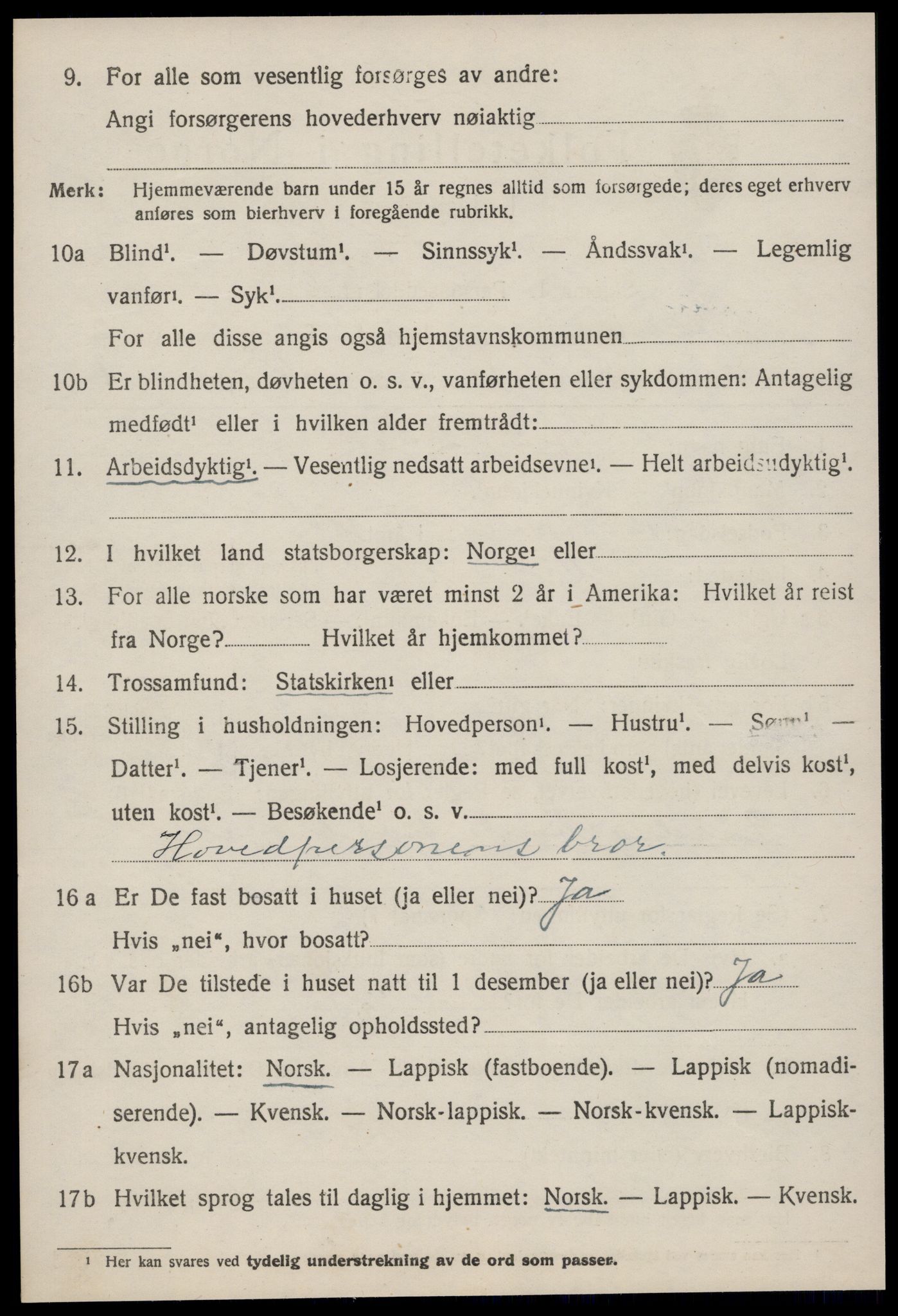 SAT, 1920 census for Klæbu, 1920, p. 905