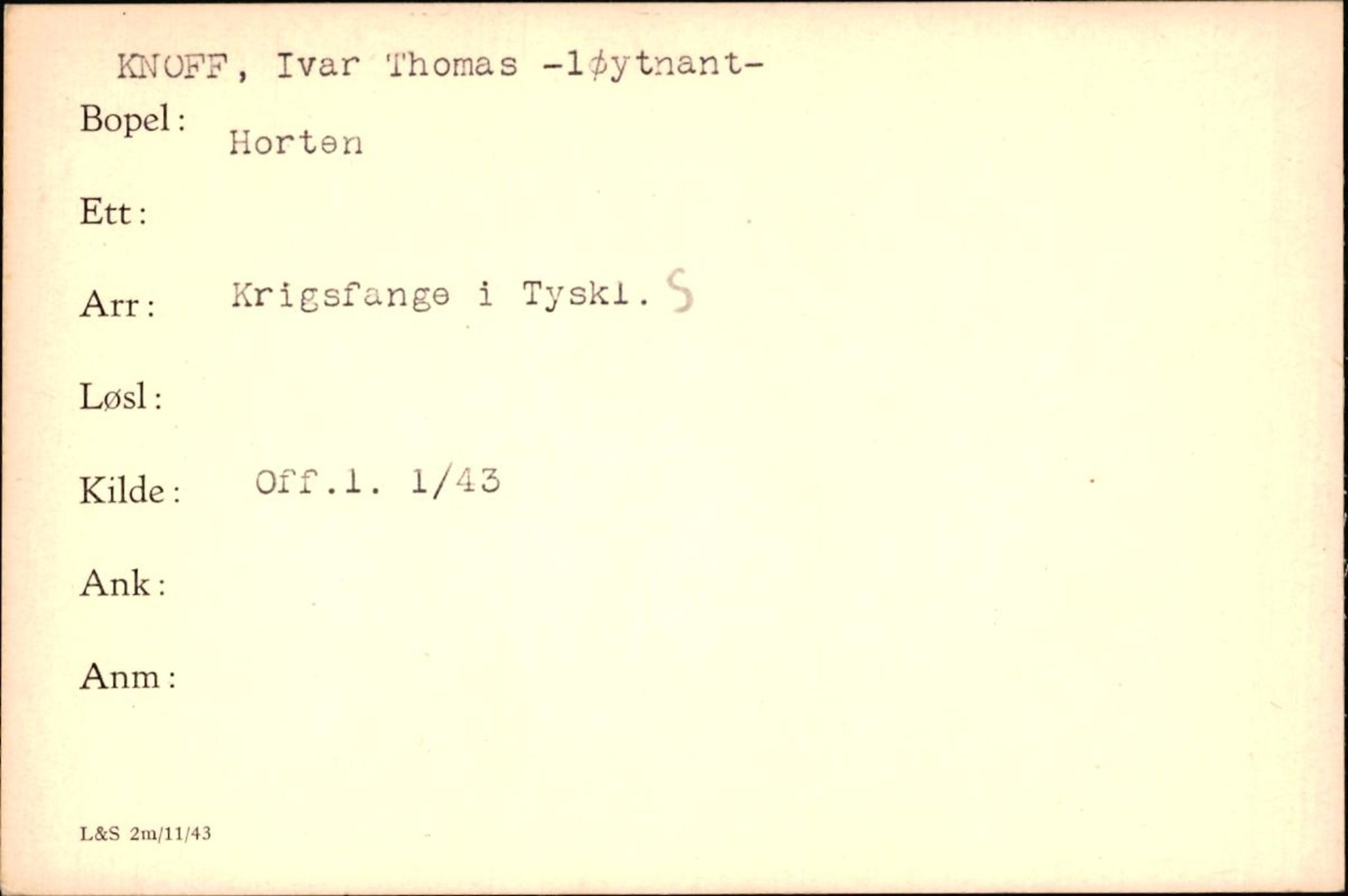 Forsvaret, Forsvarets krigshistoriske avdeling, AV/RA-RAFA-2017/Y/Yf/L0200: II-C-11-2102  -  Norske krigsfanger i Tyskland, 1940-1945, p. 582