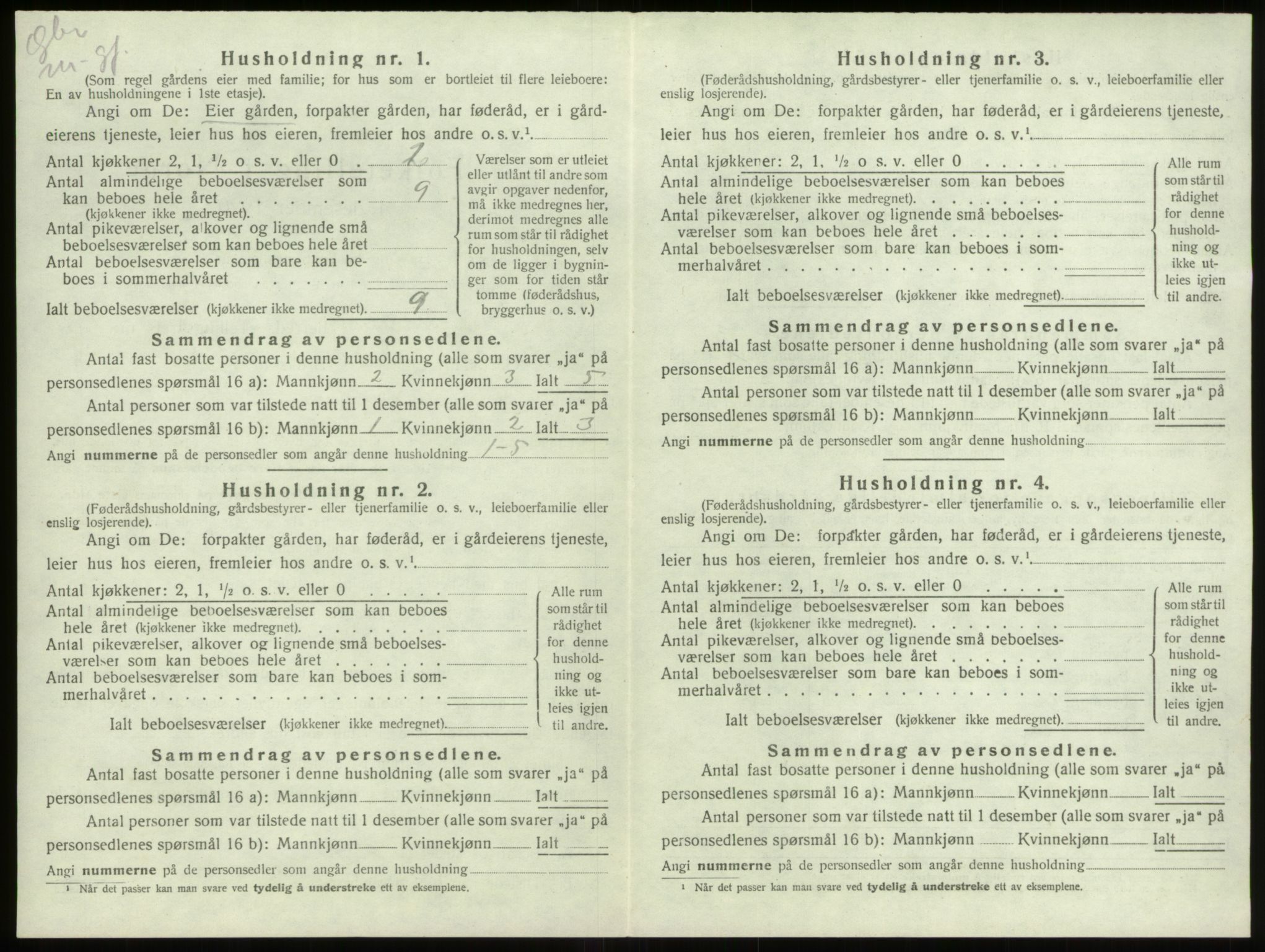 SAB, 1920 census for Stryn, 1920, p. 773