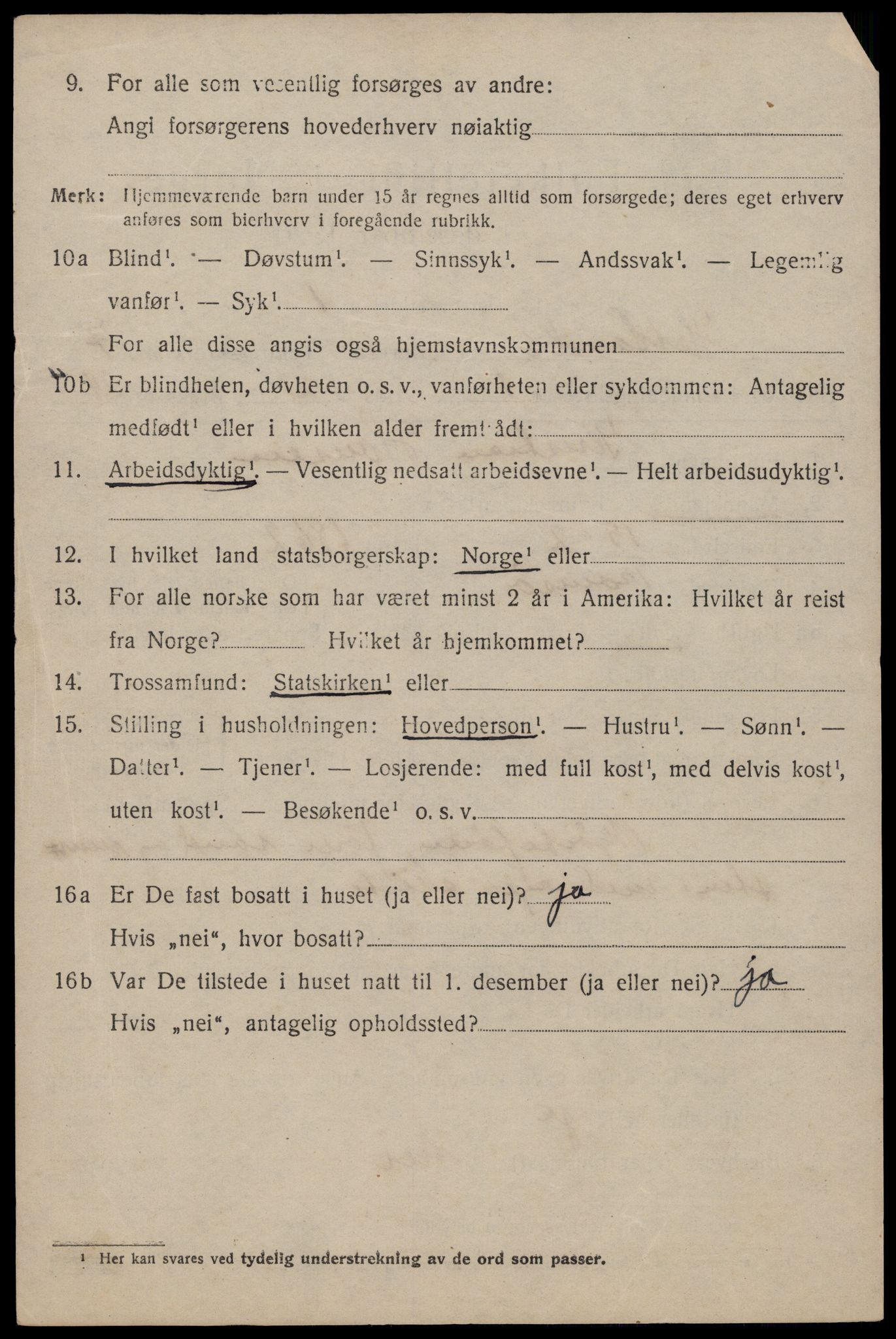SAST, 1920 census for Hetland, 1920, p. 13888