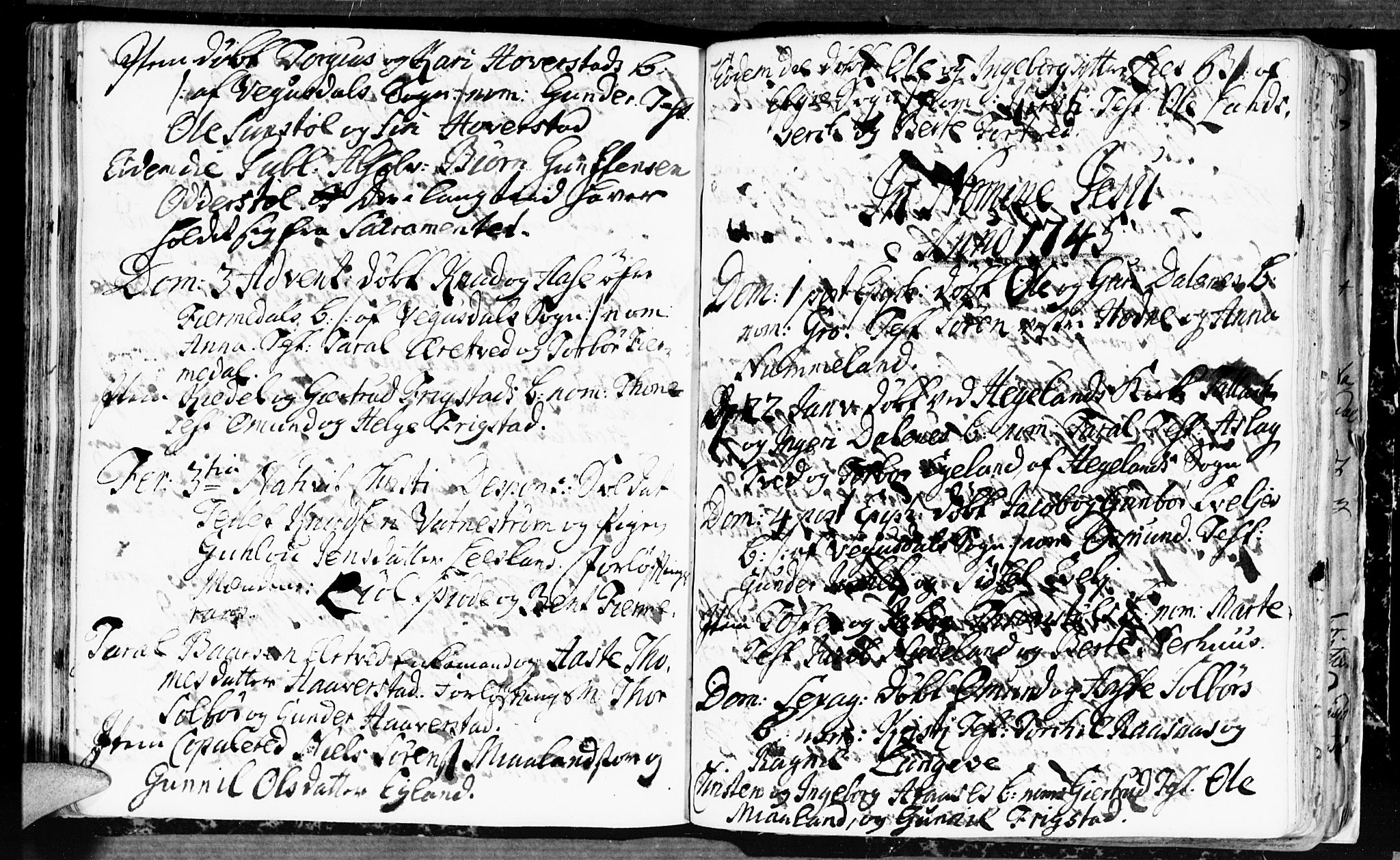 Evje sokneprestkontor, AV/SAK-1111-0008/F/Fa/Fac/L0001: Parish register (official) no. A 1, 1705-1764, p. 233-234