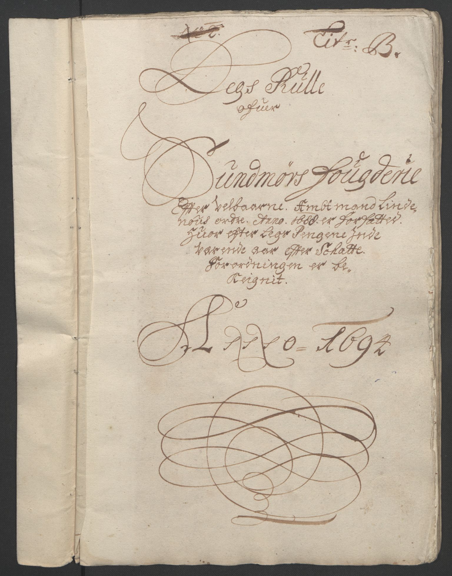 Rentekammeret inntil 1814, Reviderte regnskaper, Fogderegnskap, RA/EA-4092/R54/L3555: Fogderegnskap Sunnmøre, 1694-1695, p. 38