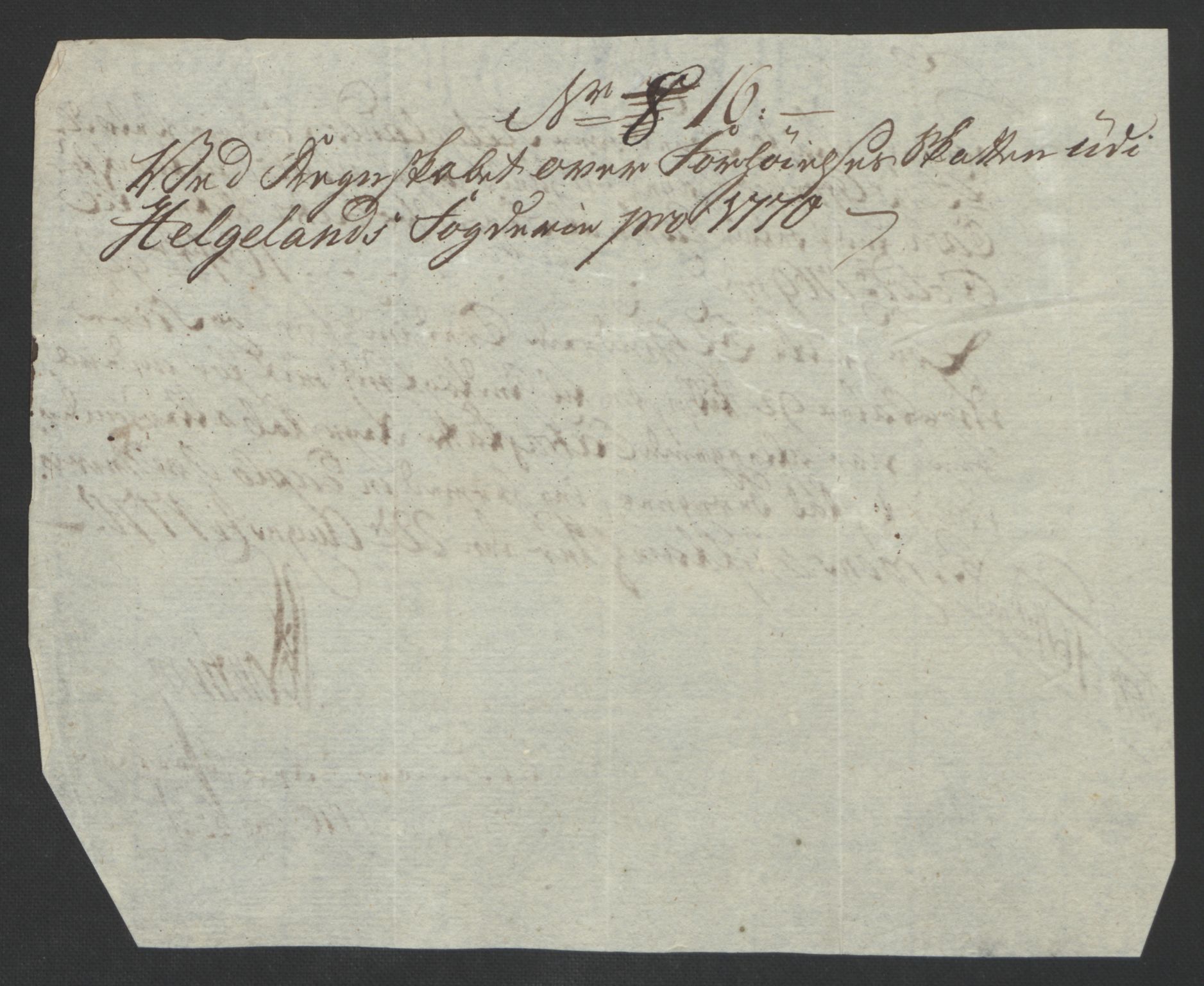 Rentekammeret inntil 1814, Reviderte regnskaper, Fogderegnskap, AV/RA-EA-4092/R65/L4573: Ekstraskatten Helgeland, 1762-1772, p. 305