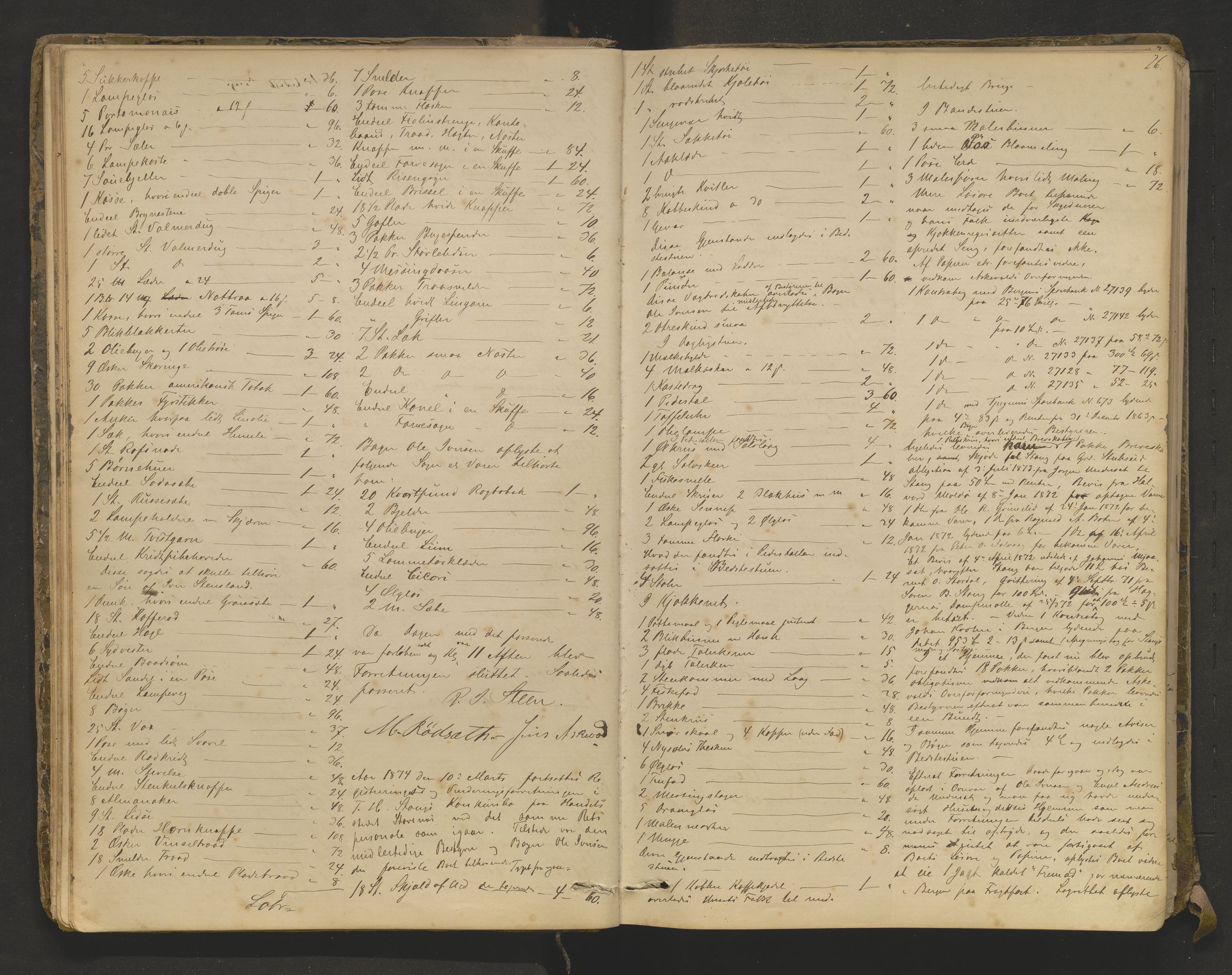 Lensmannen i Askvoll, AV/SAB-A-26301/0006/L0003: Registreringsprotokoll, 1869-1904, p. 25b-26a