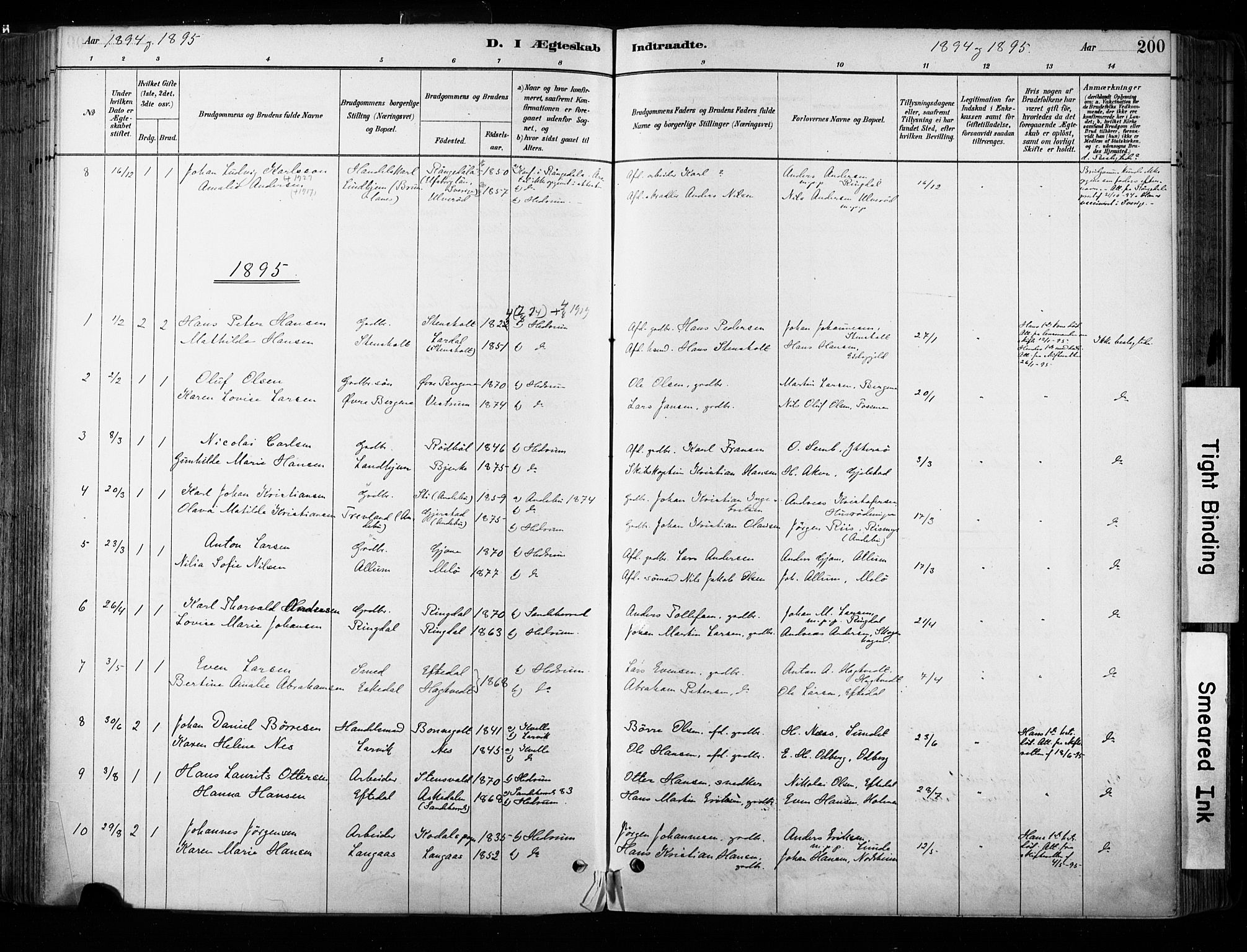 Hedrum kirkebøker, AV/SAKO-A-344/F/Fa/L0009: Parish register (official) no. I 9, 1881-1903, p. 200