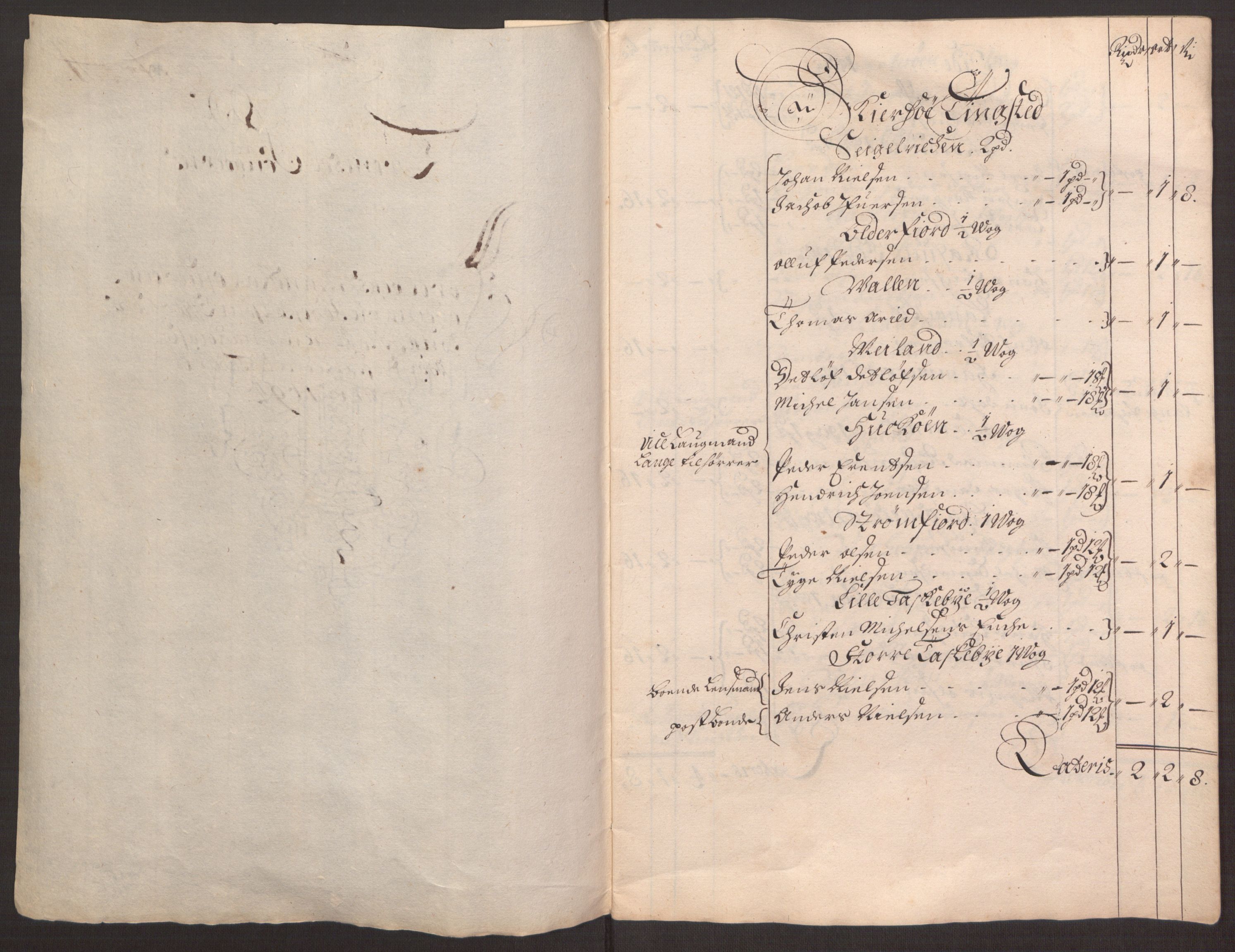 Rentekammeret inntil 1814, Reviderte regnskaper, Fogderegnskap, RA/EA-4092/R68/L4753: Fogderegnskap Senja og Troms, 1694-1696, p. 180