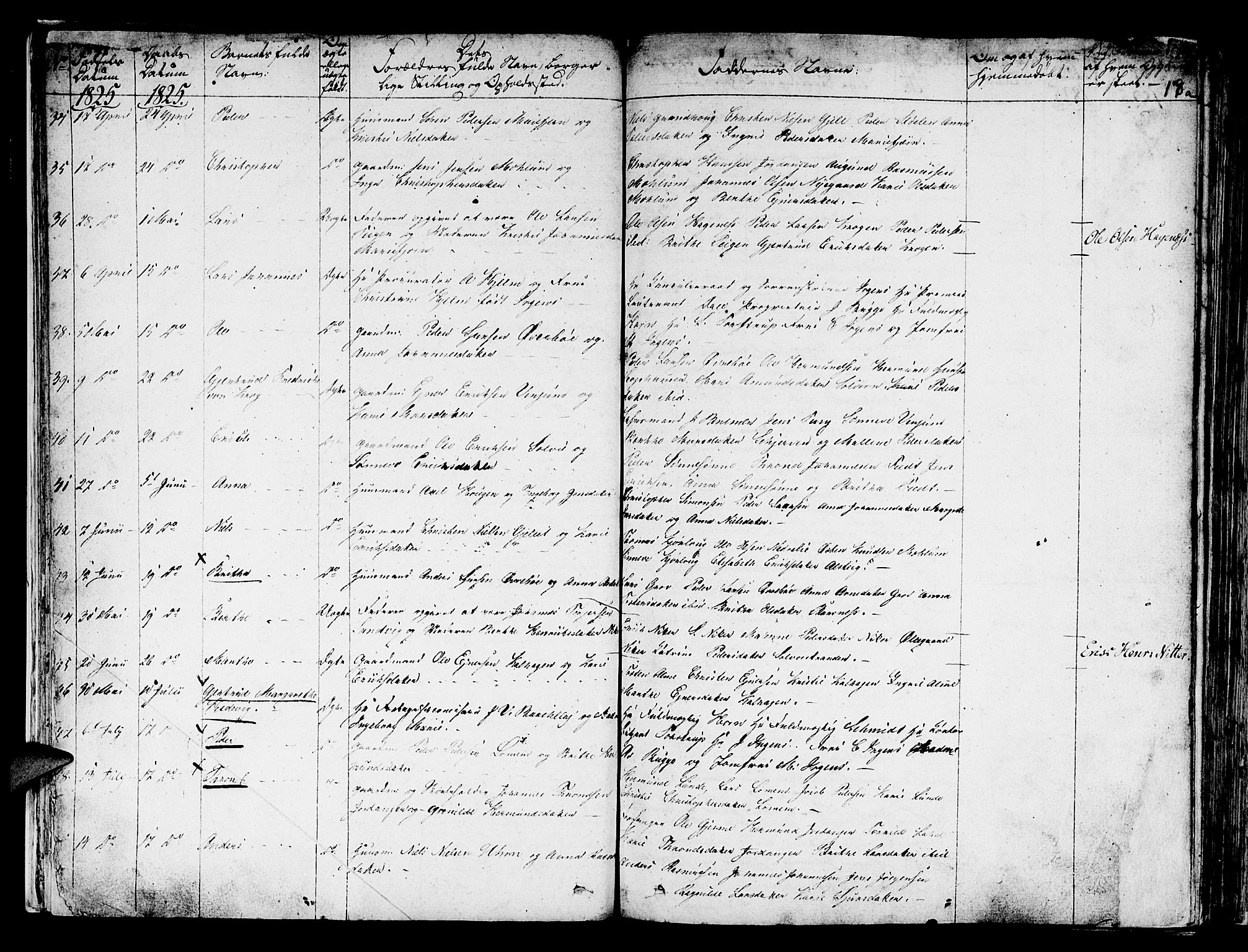 Hafslo sokneprestembete, SAB/A-80301/H/Haa/Haaa/L0004: Parish register (official) no. A 4, 1821-1834, p. 18