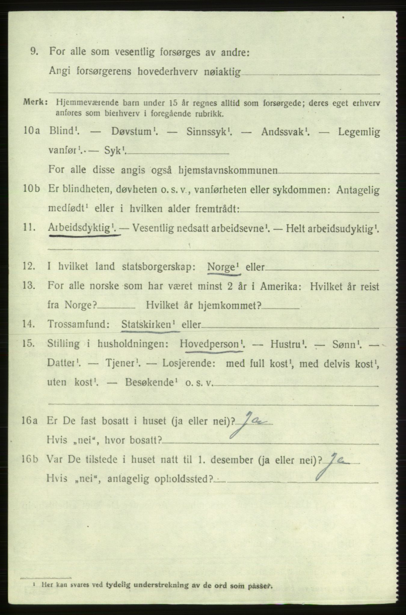 SAB, 1920 census for Etne, 1920, p. 2024