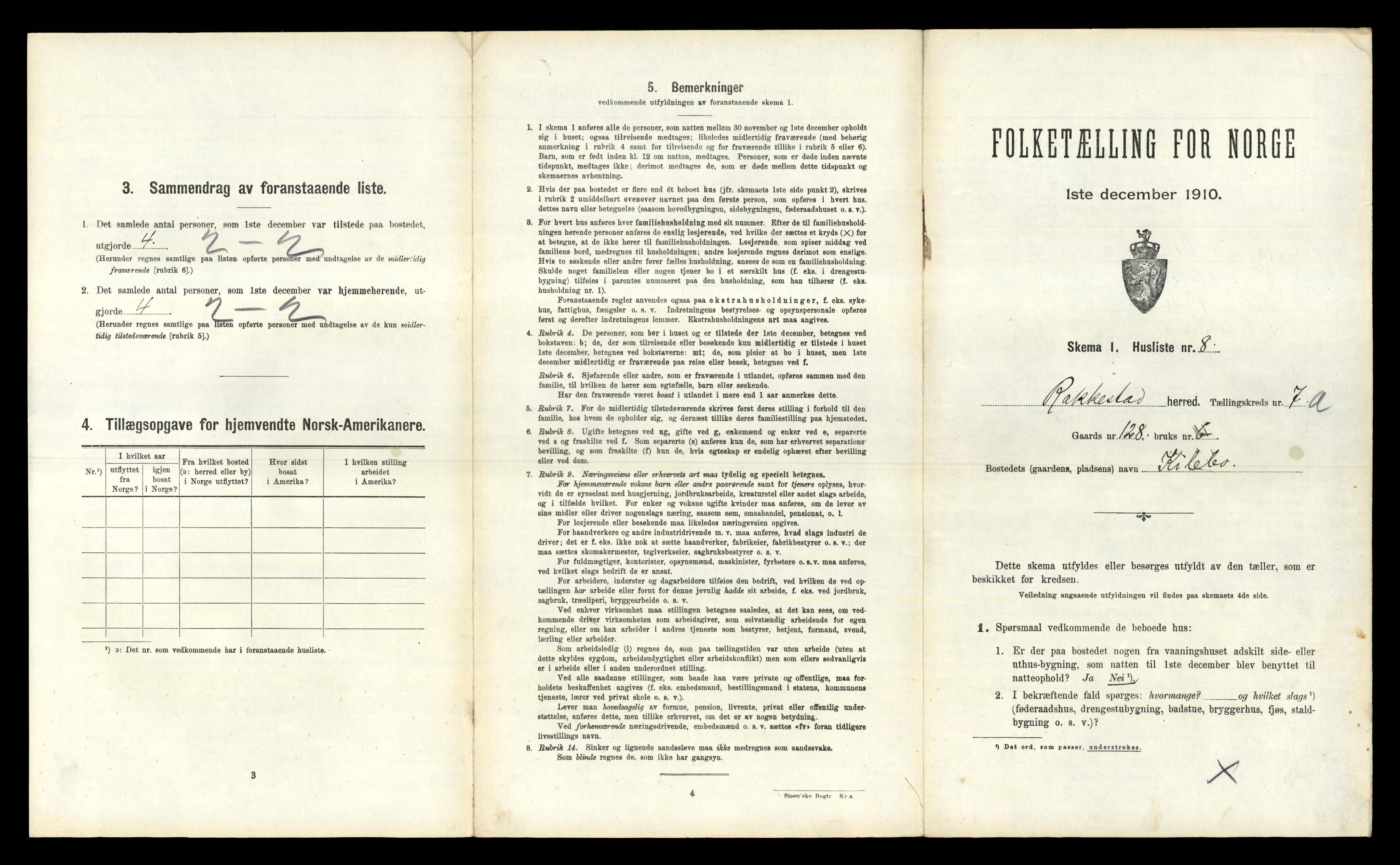 RA, 1910 census for Rakkestad, 1910, p. 1231