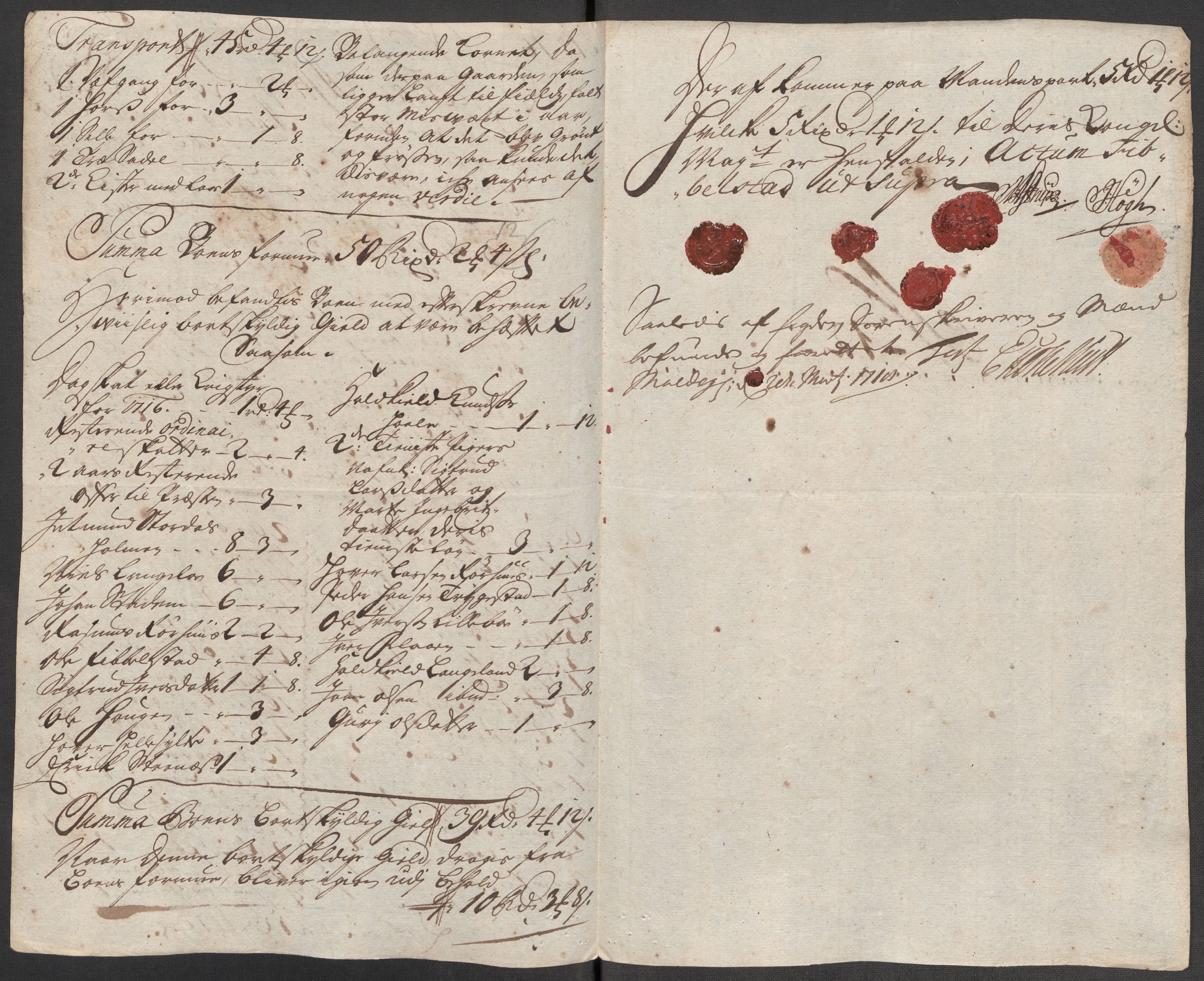 Rentekammeret inntil 1814, Reviderte regnskaper, Fogderegnskap, AV/RA-EA-4092/R54/L3569: Fogderegnskap Sunnmøre, 1717, p. 170