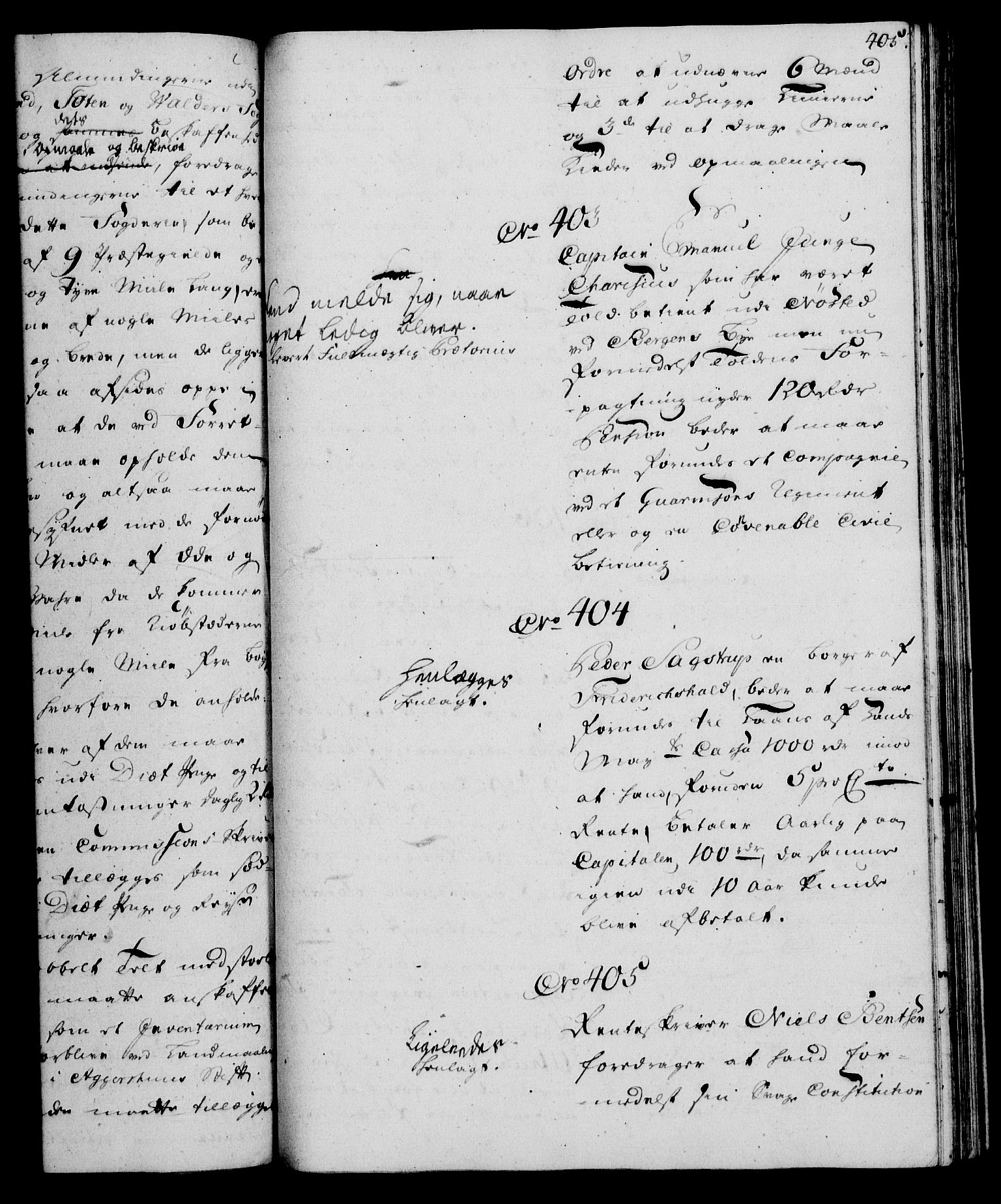 Rentekammeret, Kammerkanselliet, RA/EA-3111/G/Gh/Gha/L0031: Norsk ekstraktmemorialprotokoll (merket RK 53.76), 1751-1753, p. 405