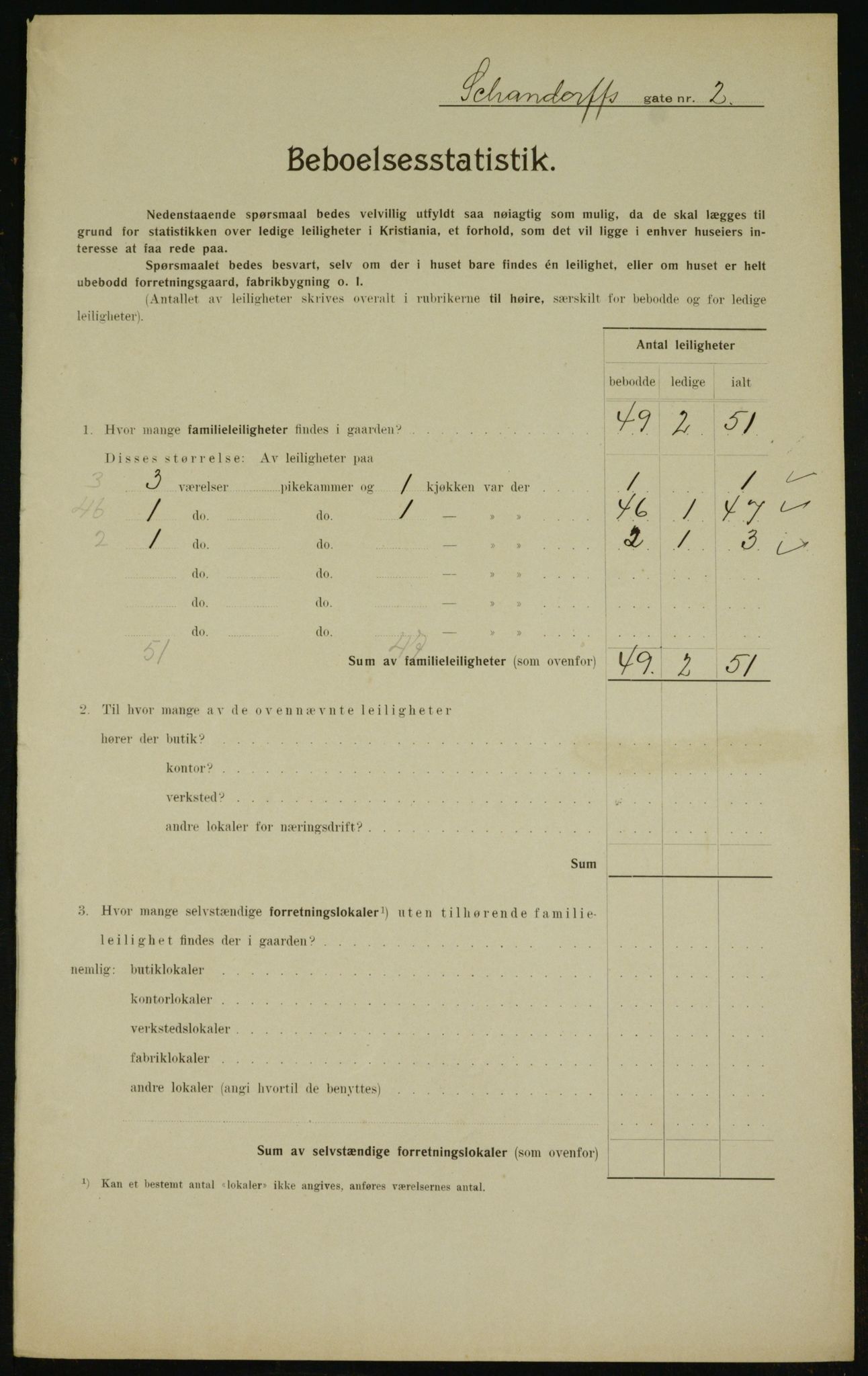 OBA, Municipal Census 1910 for Kristiania, 1910, p. 85595
