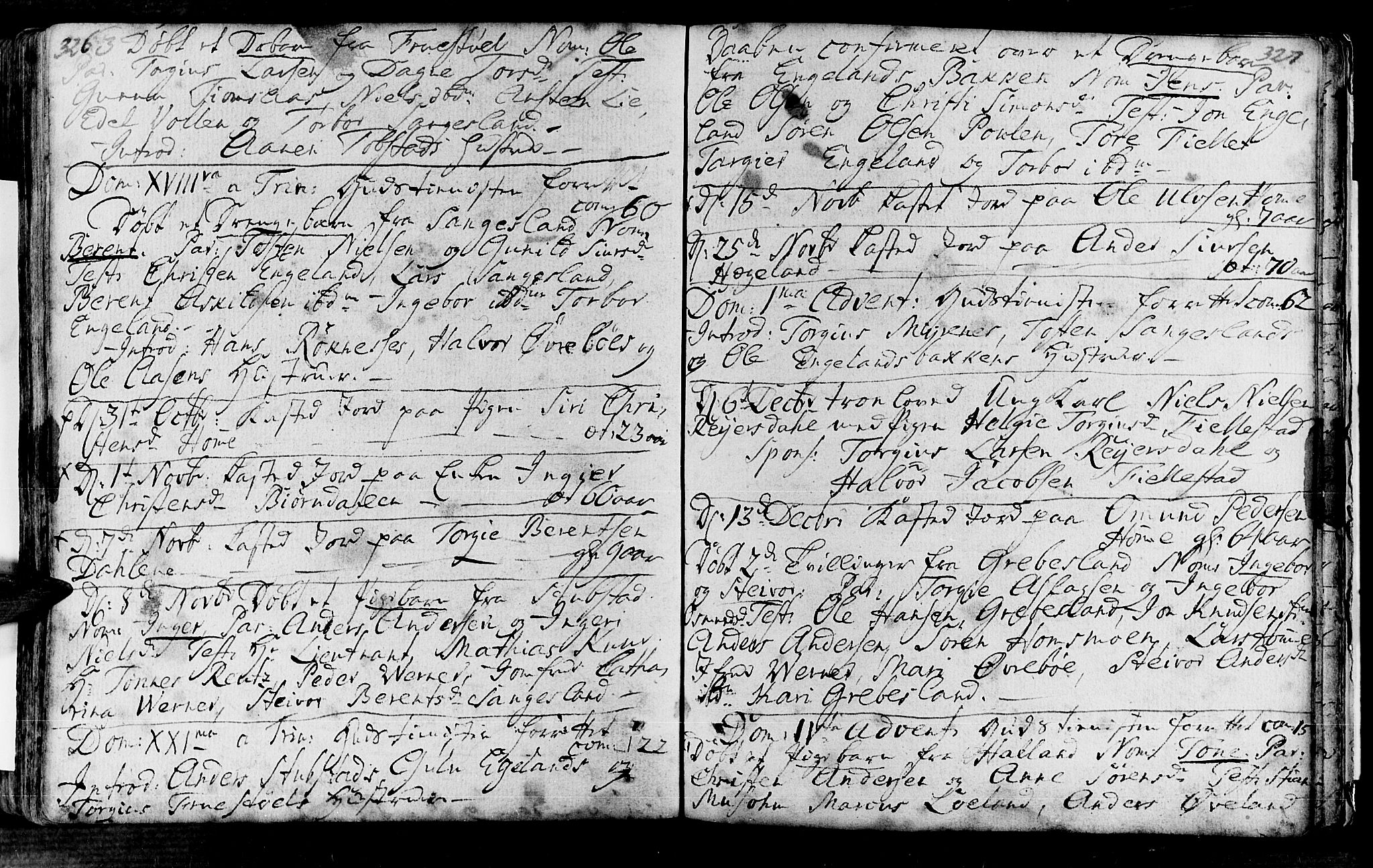 Vennesla sokneprestkontor, SAK/1111-0045/Fa/Fac/L0001: Parish register (official) no. A 1, 1743-1784, p. 326-327