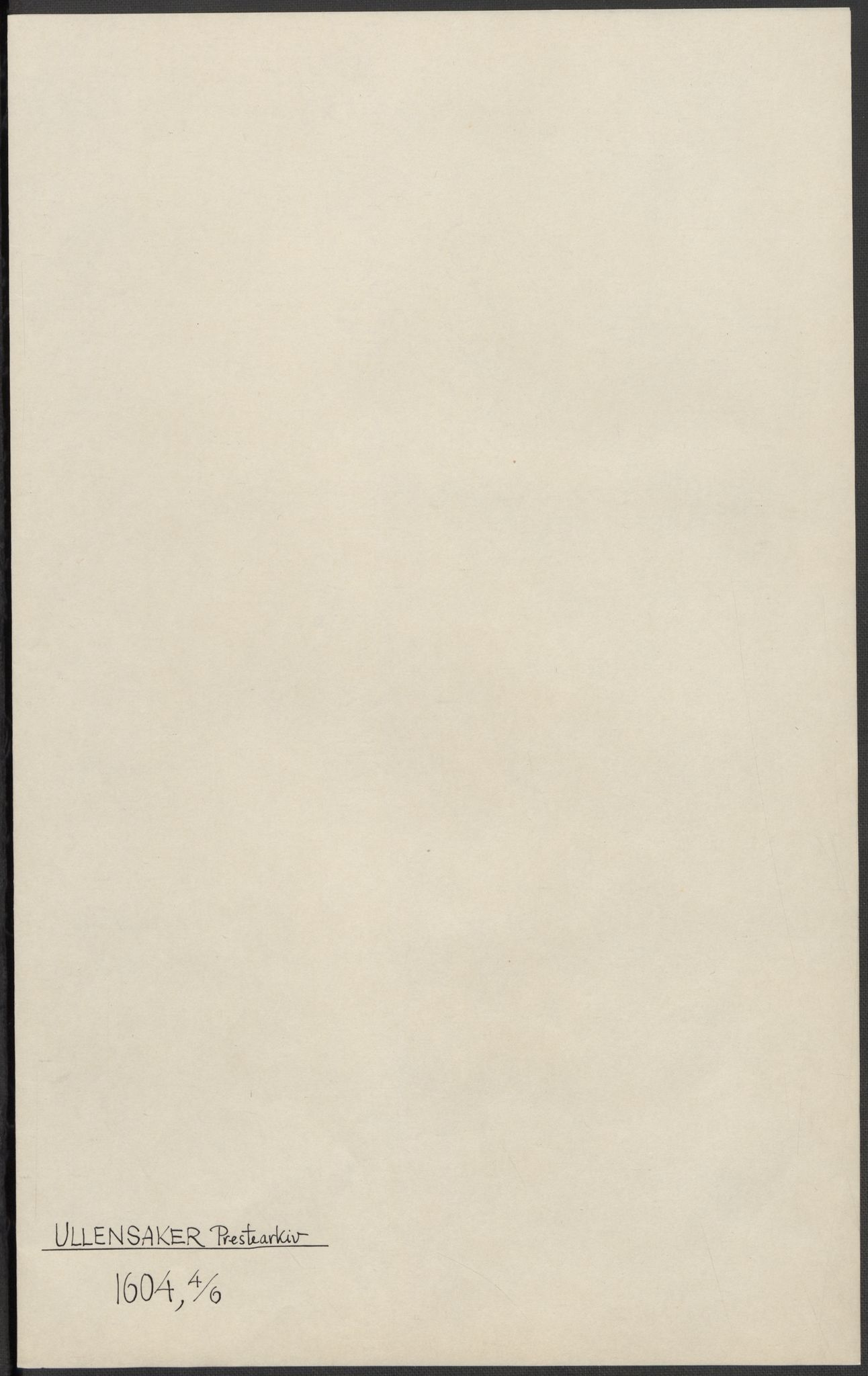 Riksarkivets diplomsamling, RA/EA-5965/F15/L0010: Prestearkiv - Akershus og Hedmark, 1577-1821, p. 11