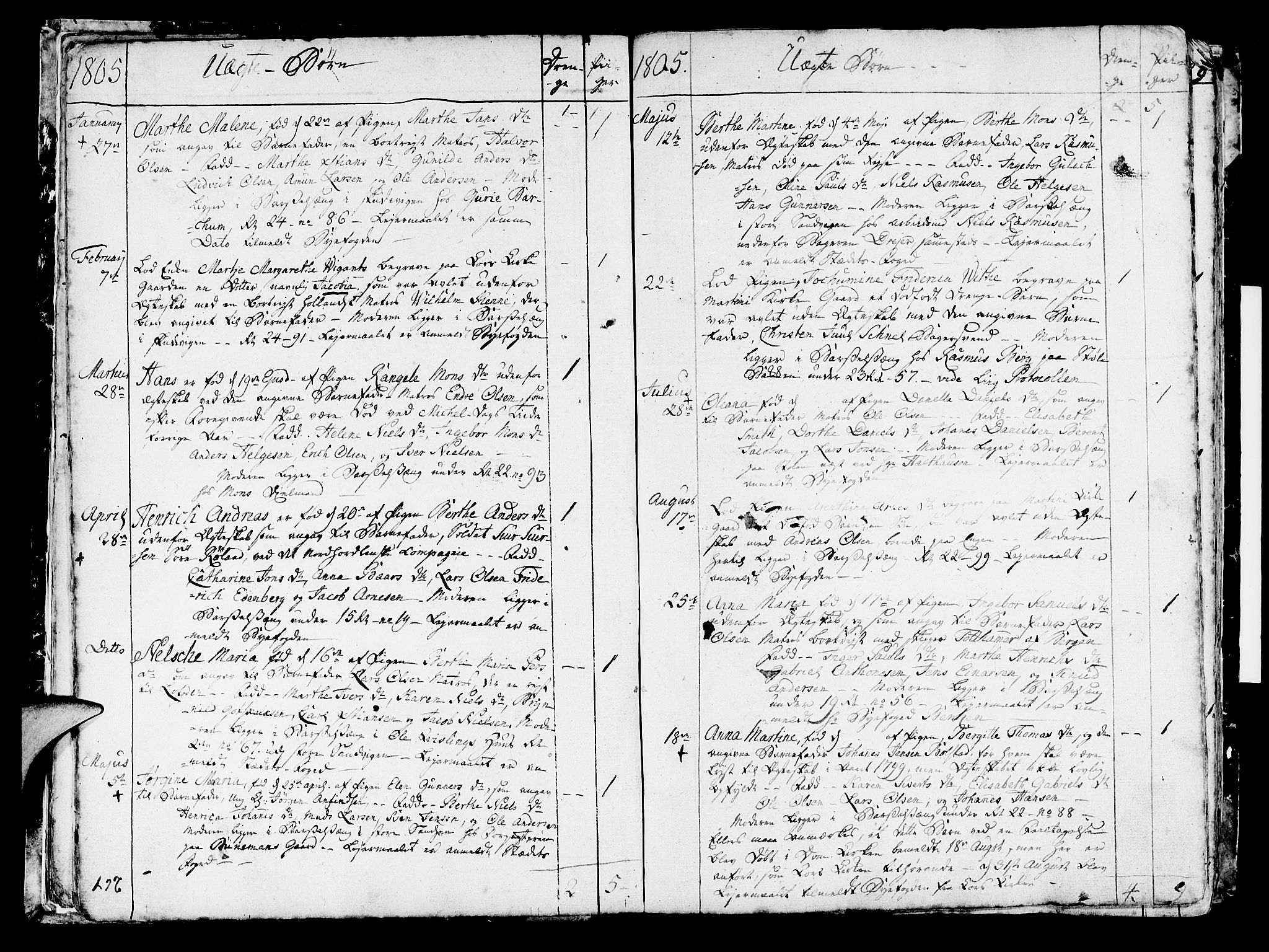 Korskirken sokneprestembete, SAB/A-76101/H/Haa/L0006: Parish register (official) no. A 6, 1790-1820, p. 264