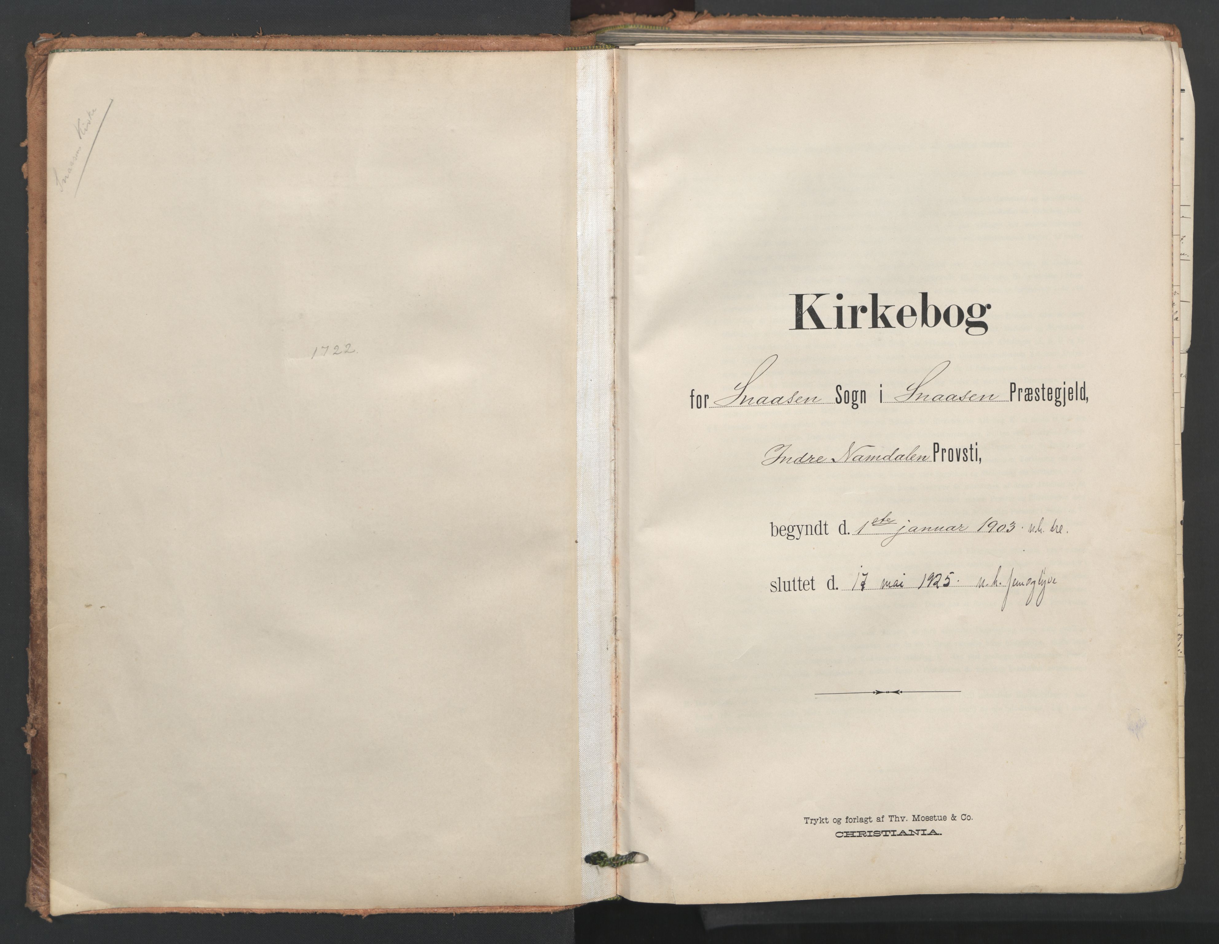 Ministerialprotokoller, klokkerbøker og fødselsregistre - Nord-Trøndelag, SAT/A-1458/749/L0477: Parish register (official) no. 749A11, 1902-1927