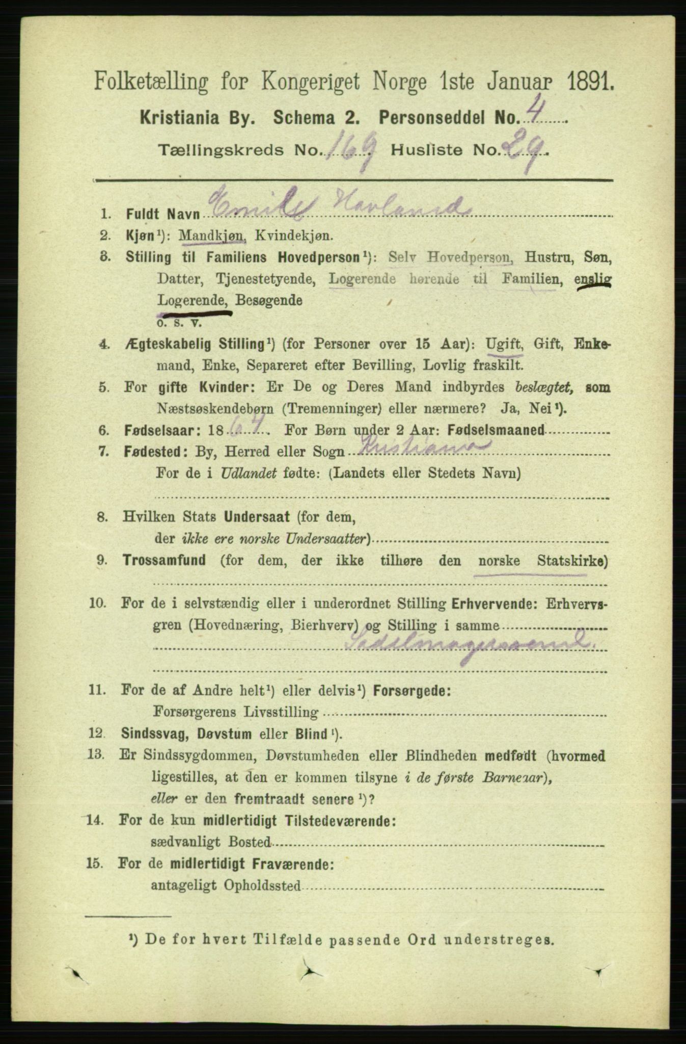 RA, 1891 census for 0301 Kristiania, 1891, p. 99242