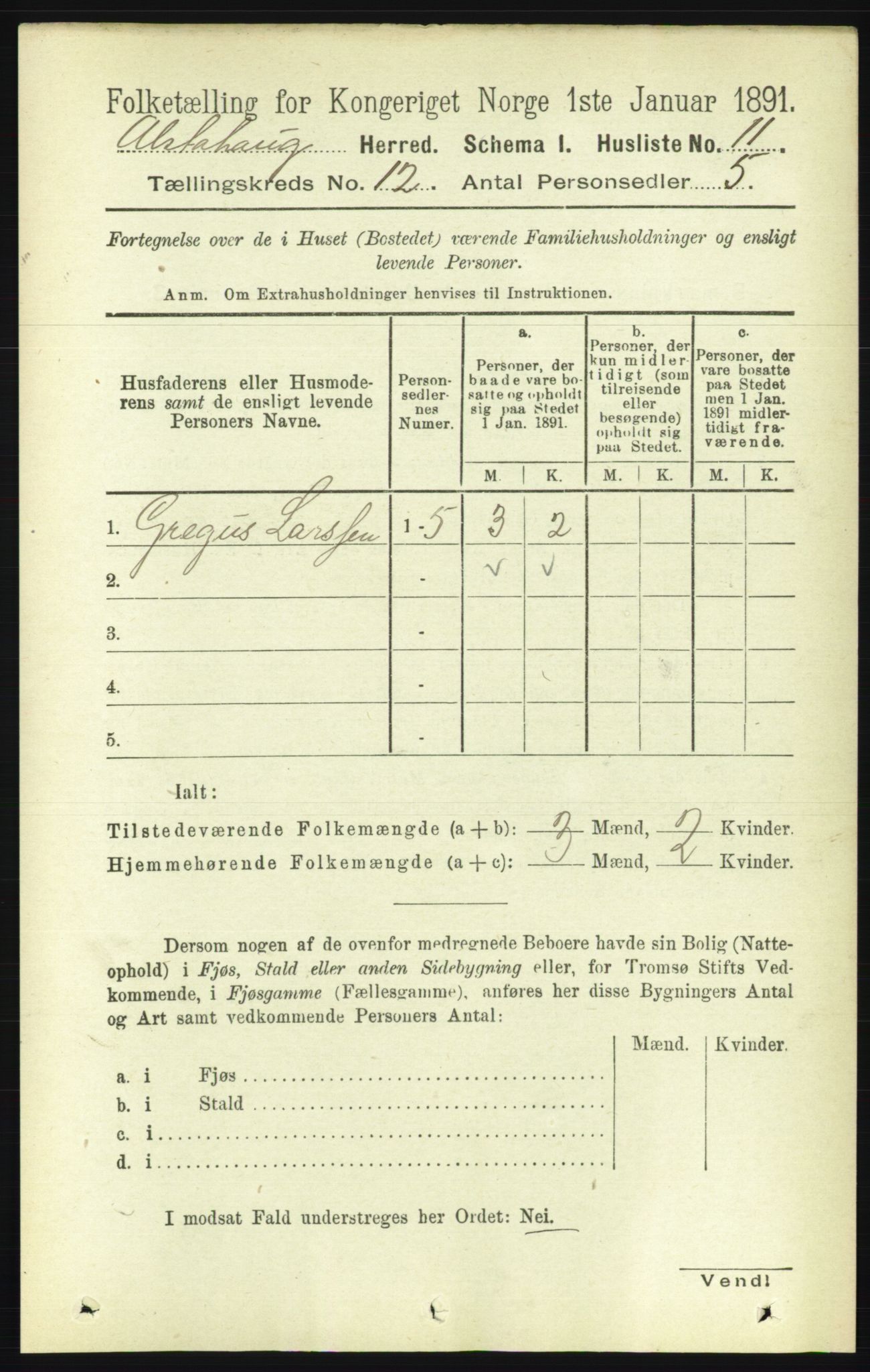 RA, 1891 census for 1820 Alstahaug, 1891, p. 4232
