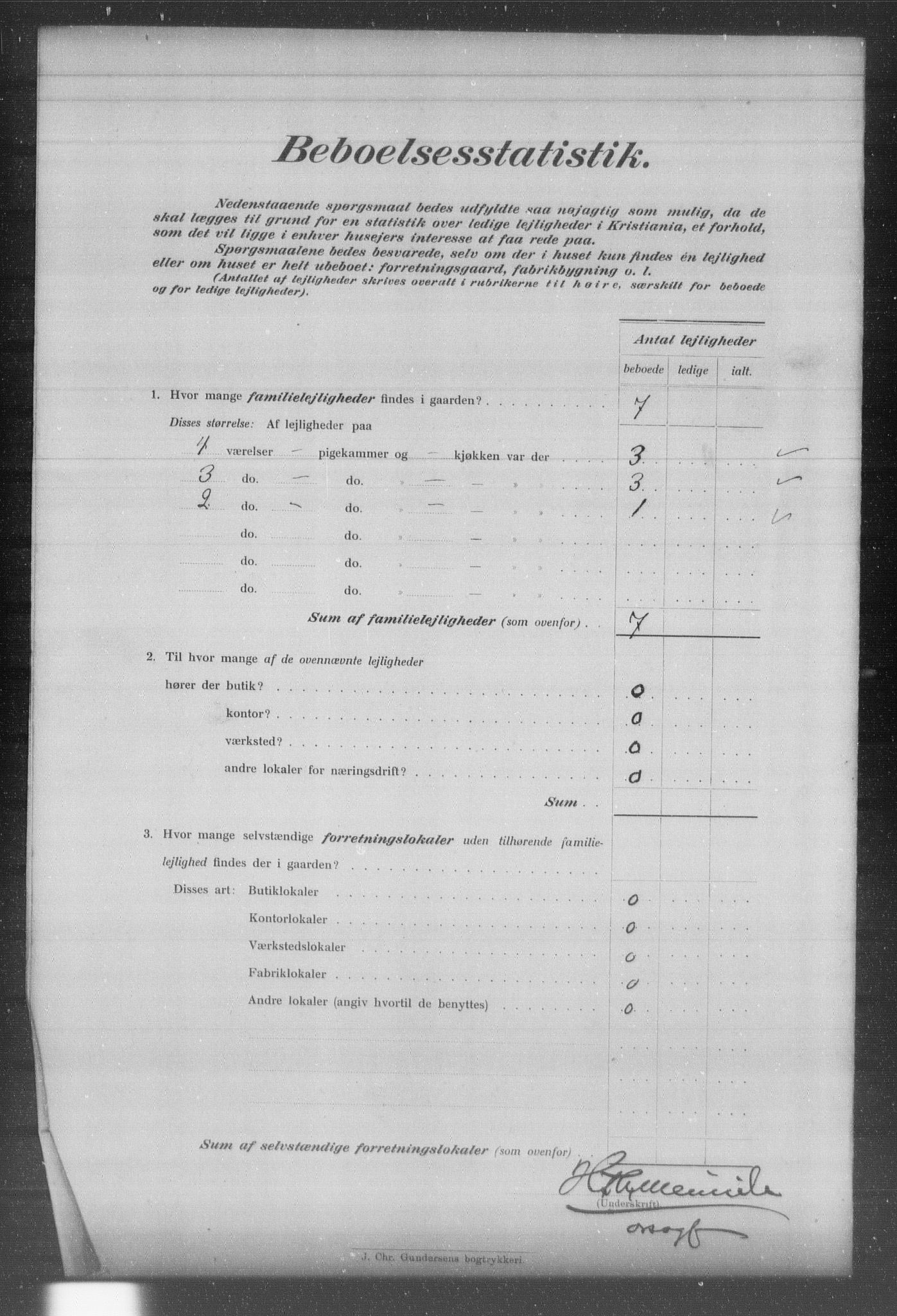 OBA, Municipal Census 1903 for Kristiania, 1903, p. 11309