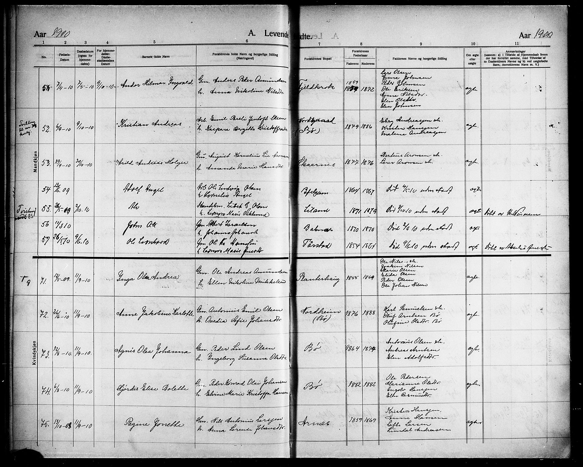 Ministerialprotokoller, klokkerbøker og fødselsregistre - Nordland, AV/SAT-A-1459/863/L0916: Parish register (copy) no. 863C06, 1907-1921