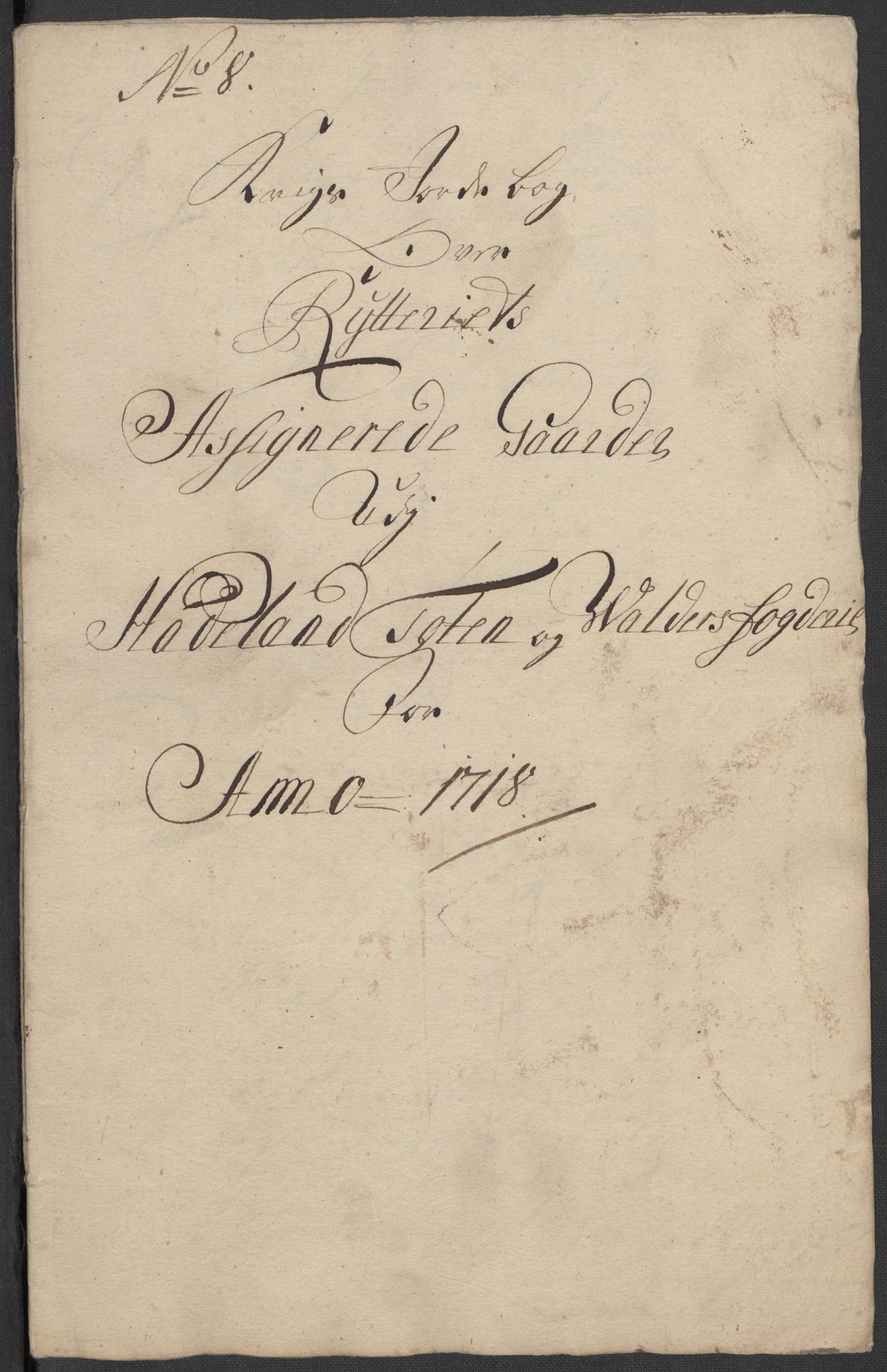 Rentekammeret inntil 1814, Reviderte regnskaper, Fogderegnskap, RA/EA-4092/R18/L1320: Fogderegnskap Hadeland, Toten og Valdres, 1718, p. 109