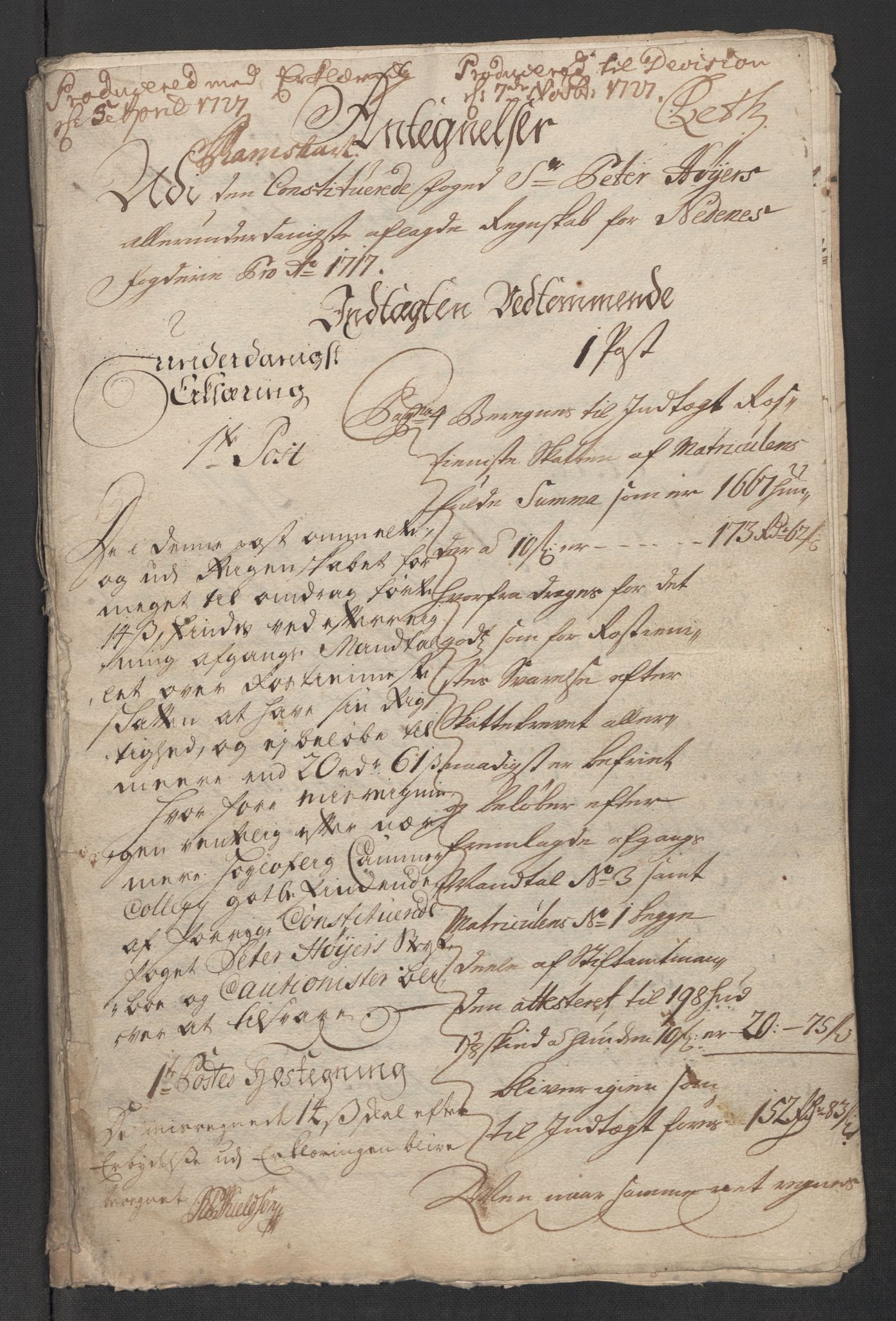 Rentekammeret inntil 1814, Reviderte regnskaper, Fogderegnskap, AV/RA-EA-4092/R39/L2326: Fogderegnskap Nedenes, 1717, p. 262