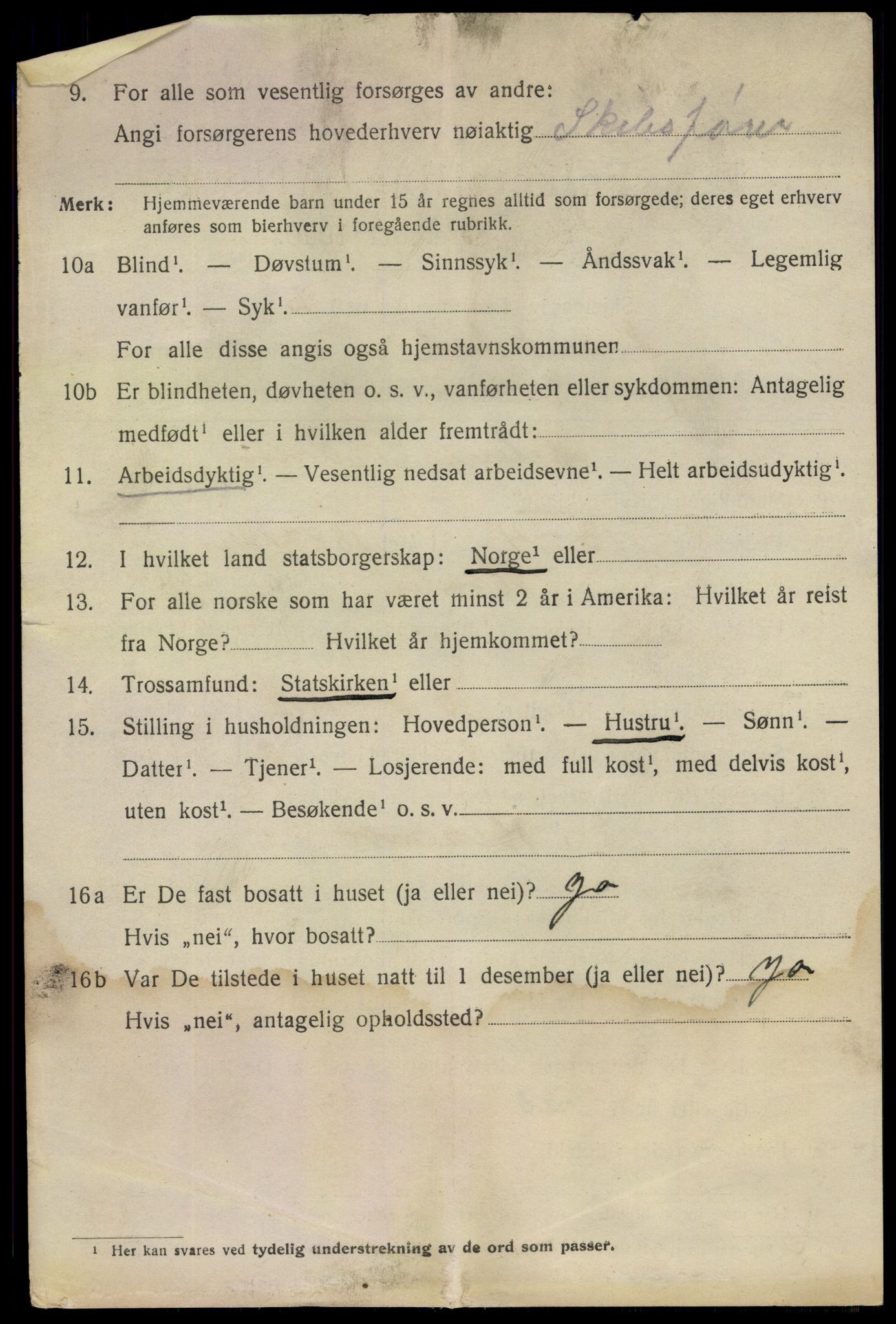 SAO, 1920 census for Fredrikstad, 1920, p. 32086