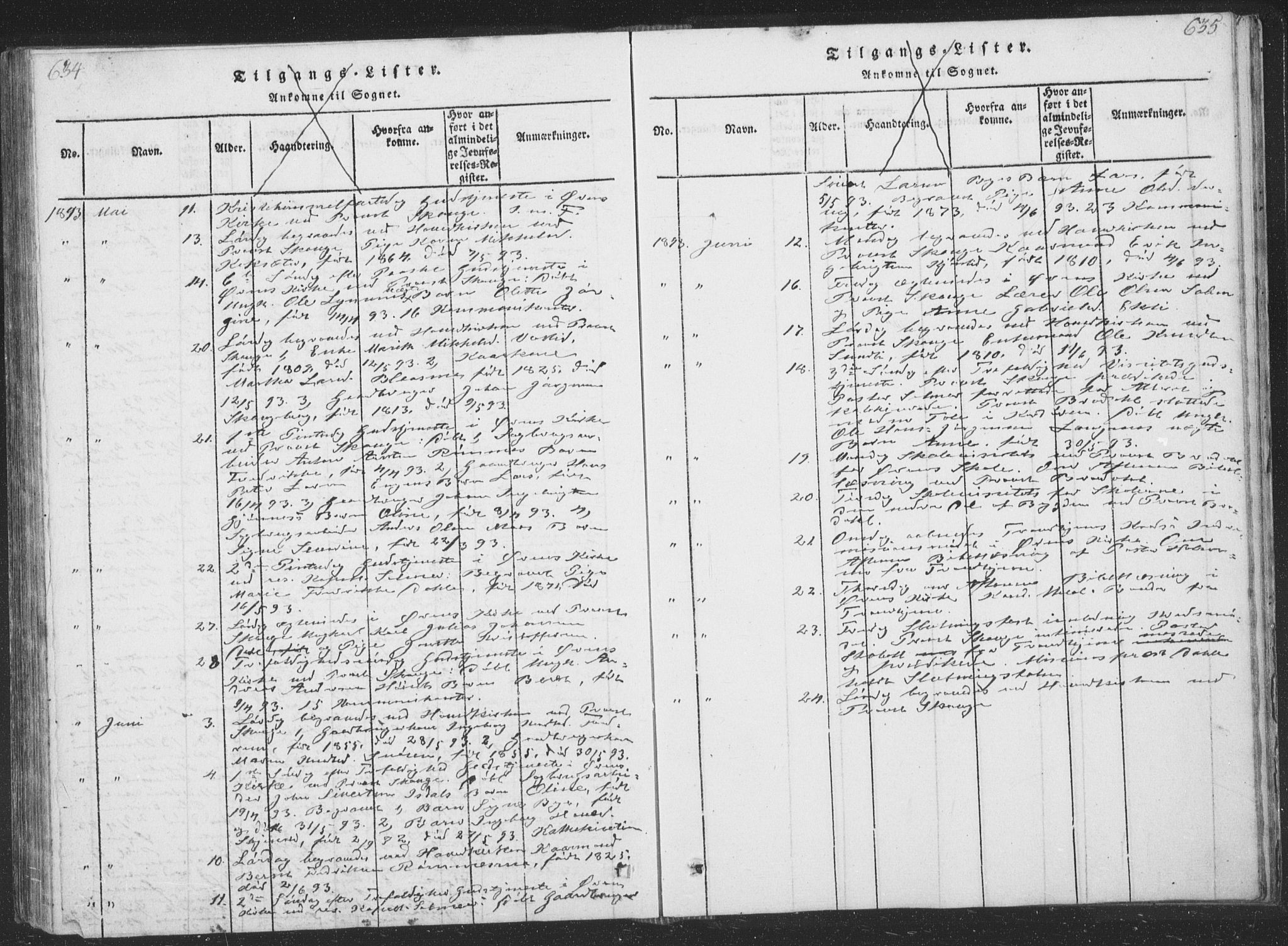 Ministerialprotokoller, klokkerbøker og fødselsregistre - Sør-Trøndelag, SAT/A-1456/668/L0816: Parish register (copy) no. 668C05, 1816-1893, p. 634-635