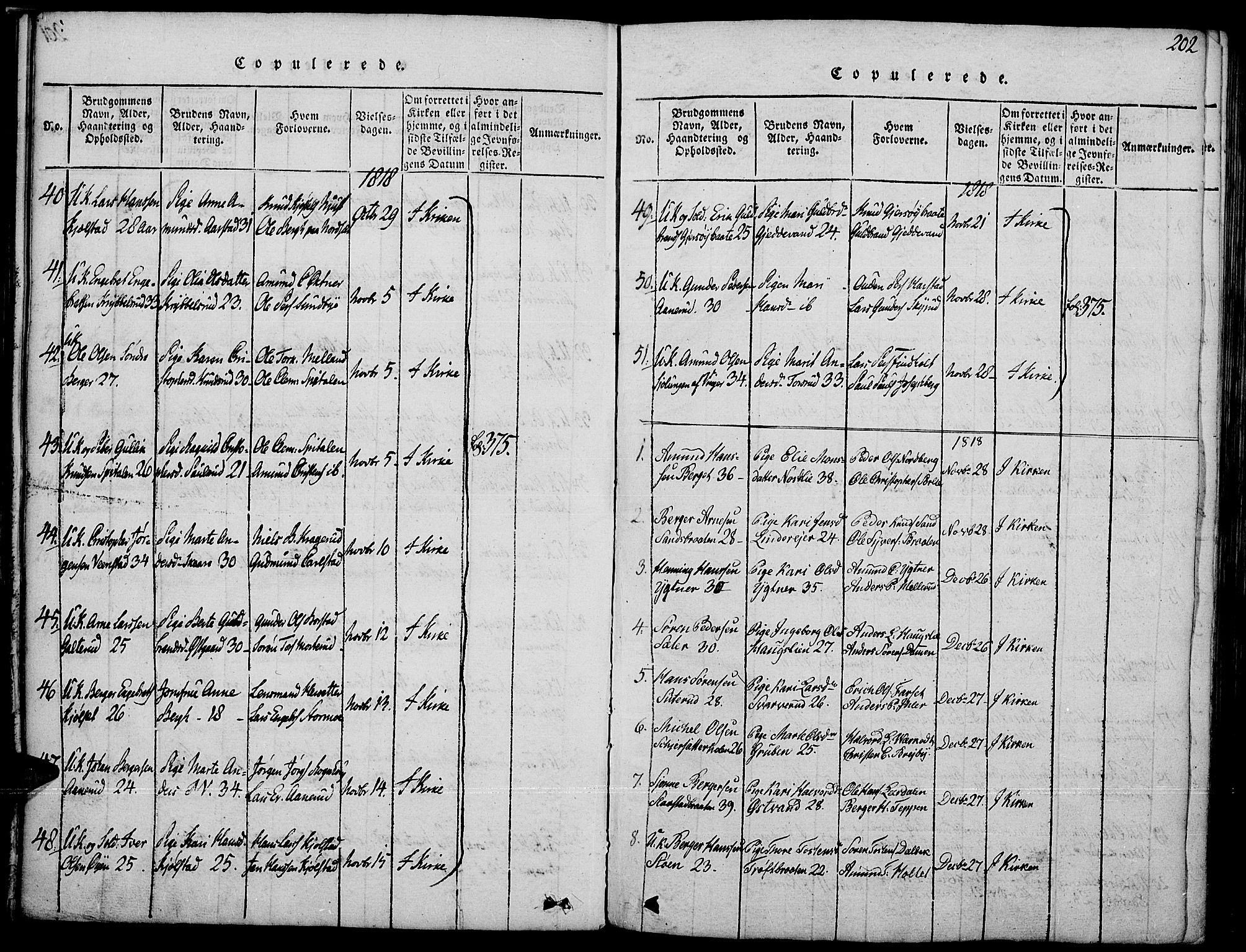 Strøm-Odalen prestekontor, SAH/PREST-028/H/Ha/Haa/L0006: Parish register (official) no. 6, 1814-1850, p. 202