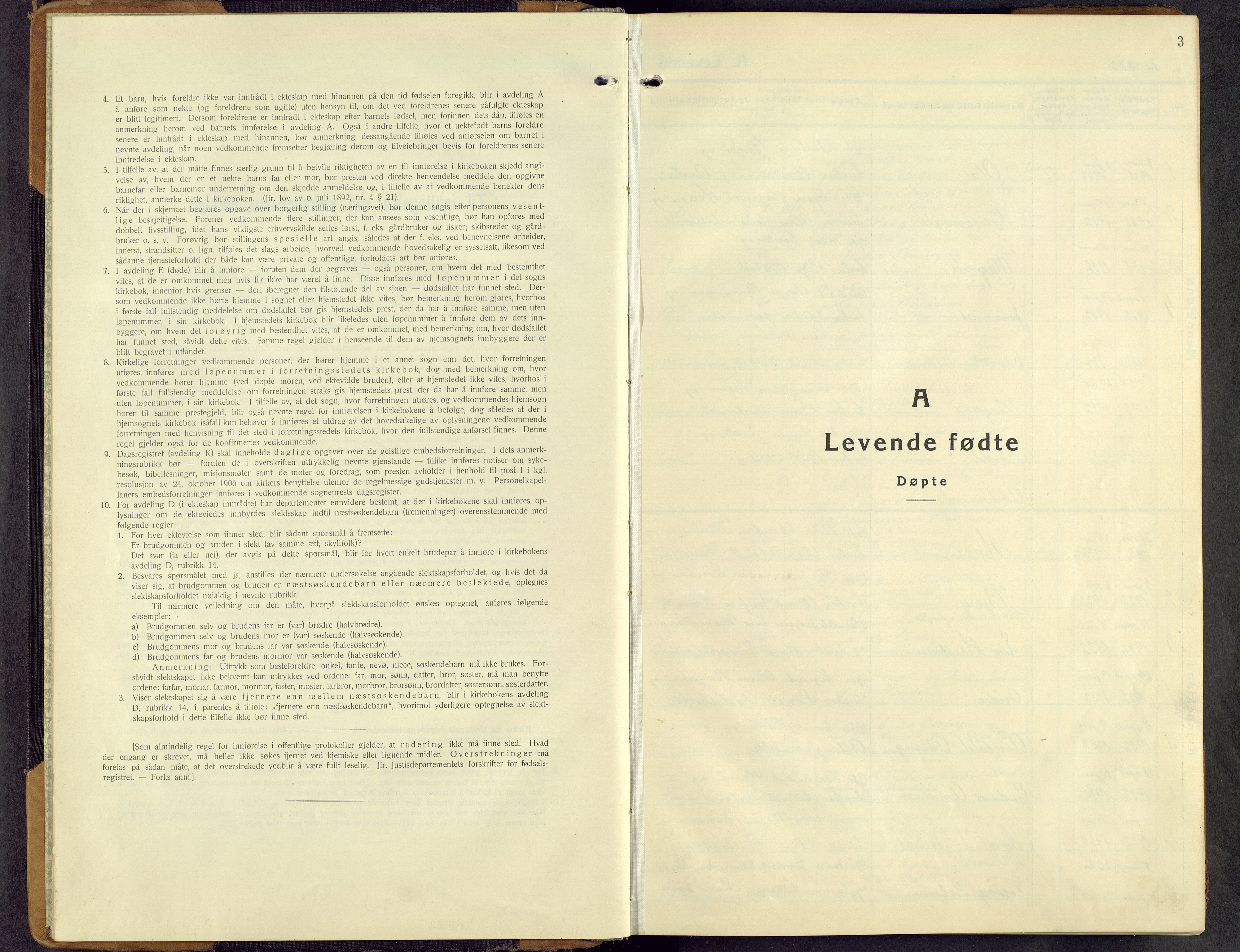 Lesja prestekontor, SAH/PREST-068/H/Ha/Hab/L0011: Parish register (copy) no. 11, 1932-1960, p. 3