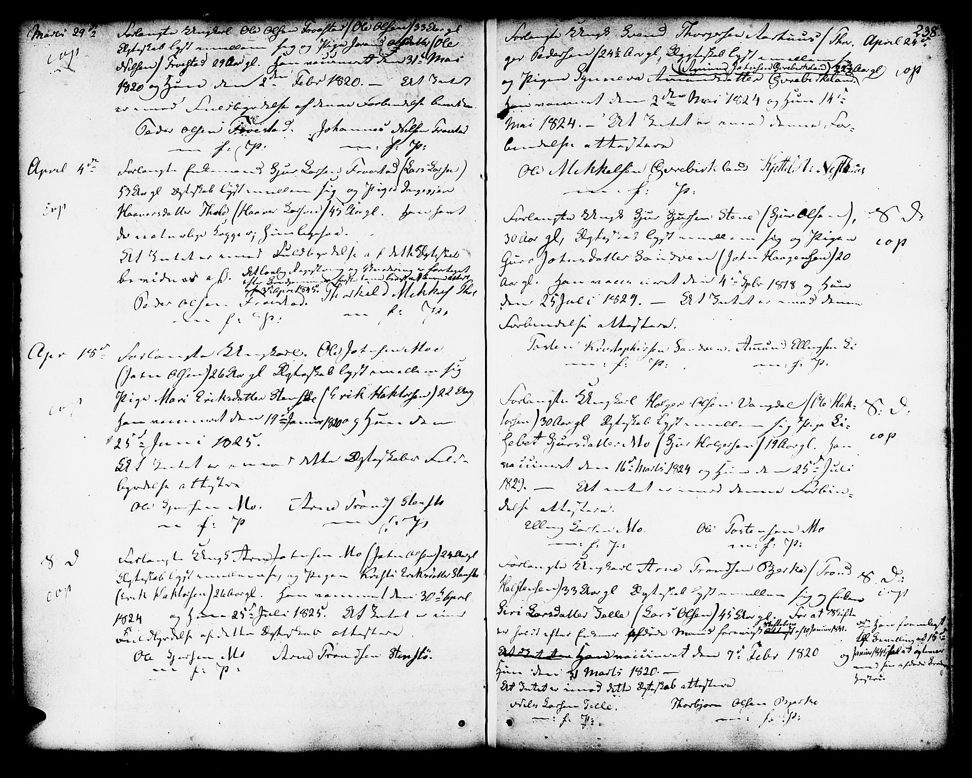 Kvam sokneprestembete, AV/SAB-A-76201/H/Haa: Parish register (official) no. A 5, 1796-1832, p. 238